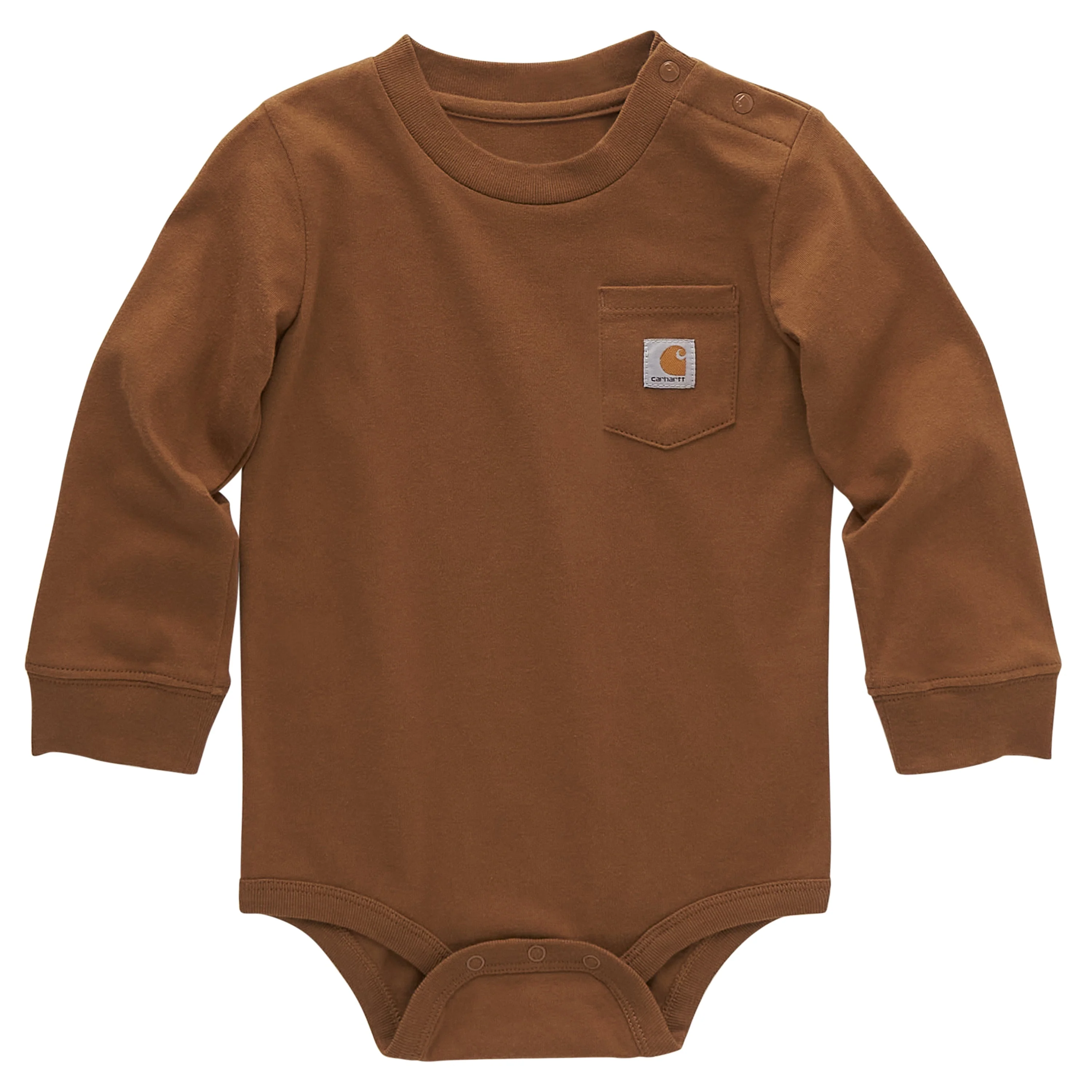 Carhartt Infant Long Sleeve Logo Chest Pocket Bodysuit - Image 5