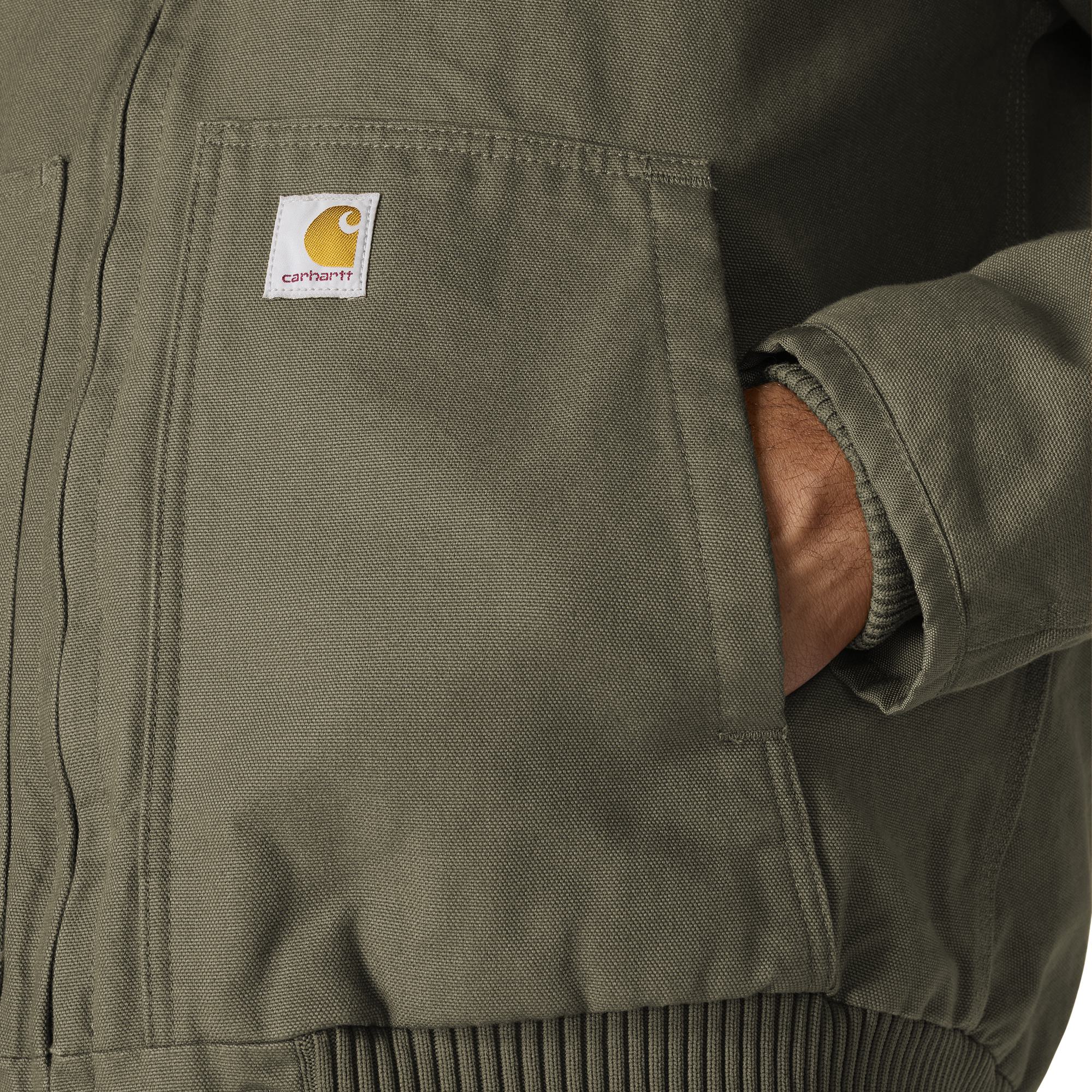 Carhartt Men's Loose Fit Washed Duck Insulated Active Jac-3 Jacket - Image 7