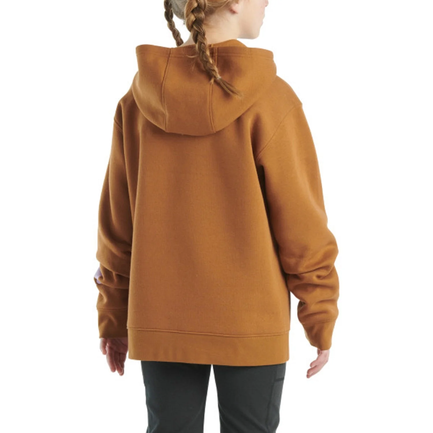 Carhartt Girls' Logo Graphic Hooded Sweatshirt - Image 3