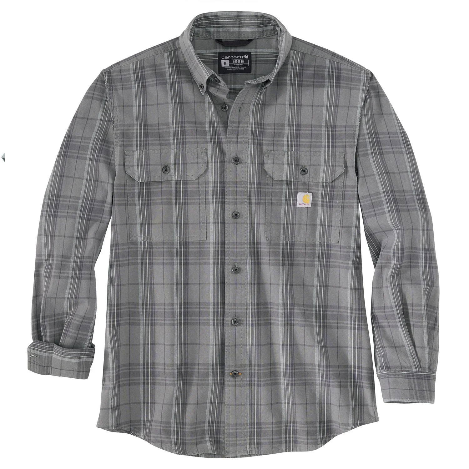 Carhartt Men's Midweight Chambray Button-Down Long Sleeve Work Shirt - Image 2