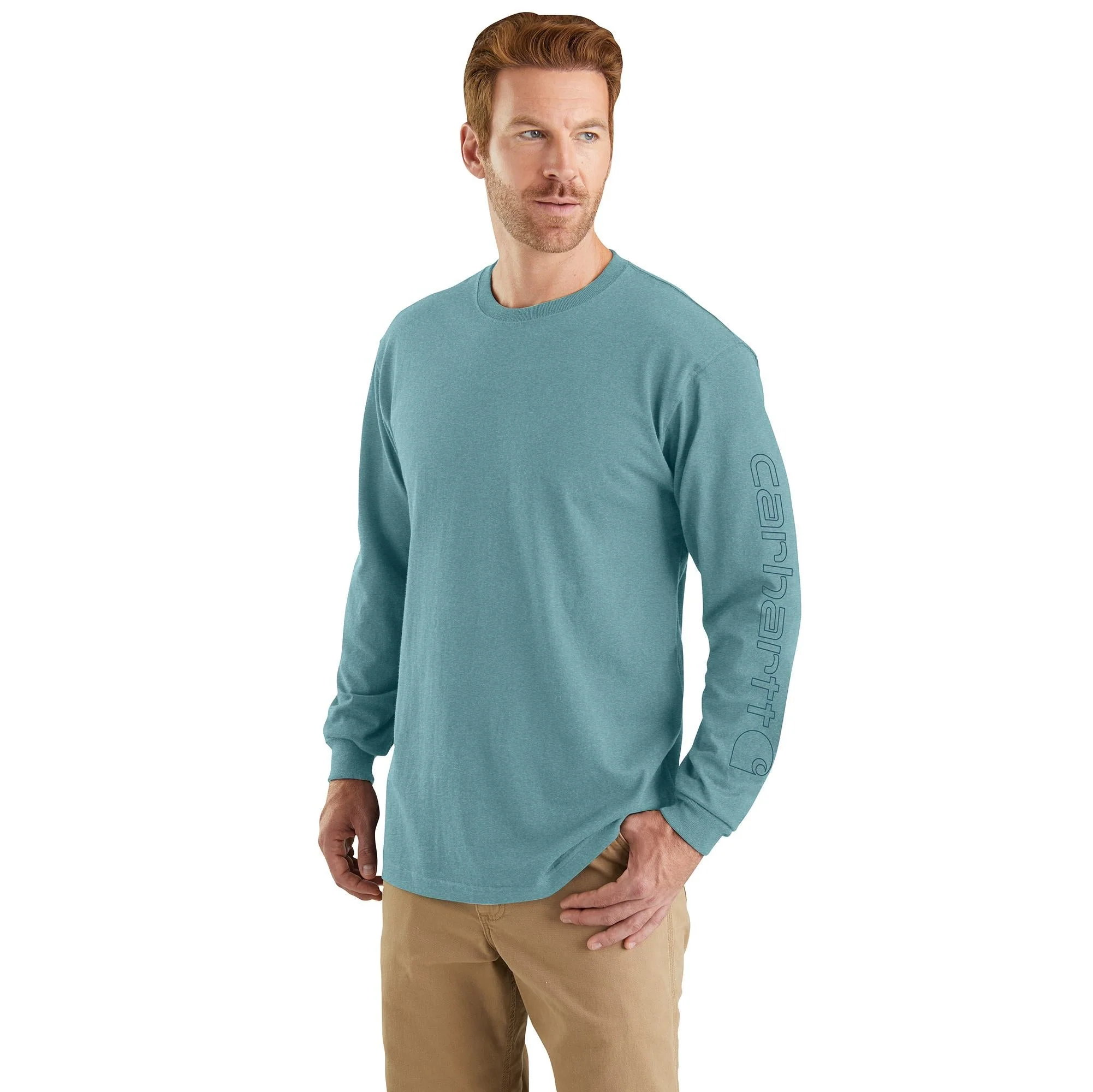 Carhartt Men's Signature Logo Long Sleeve T-Shirt - Image 17