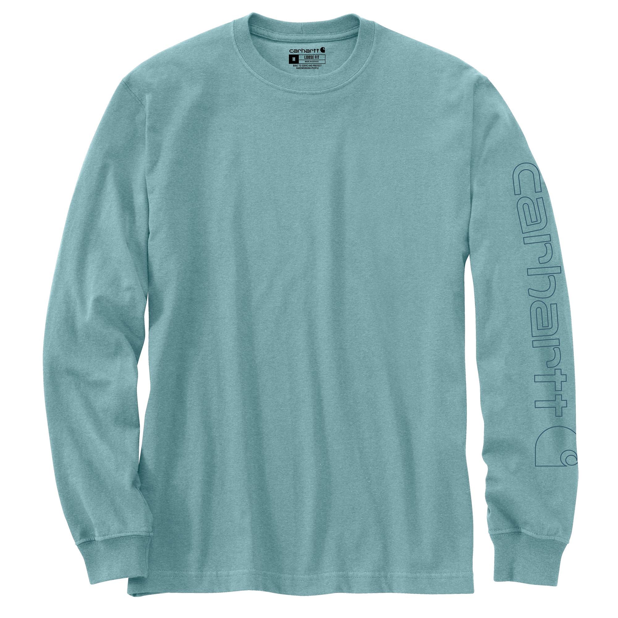 Carhartt Men's Signature Logo Long Sleeve T-Shirt - Image 18