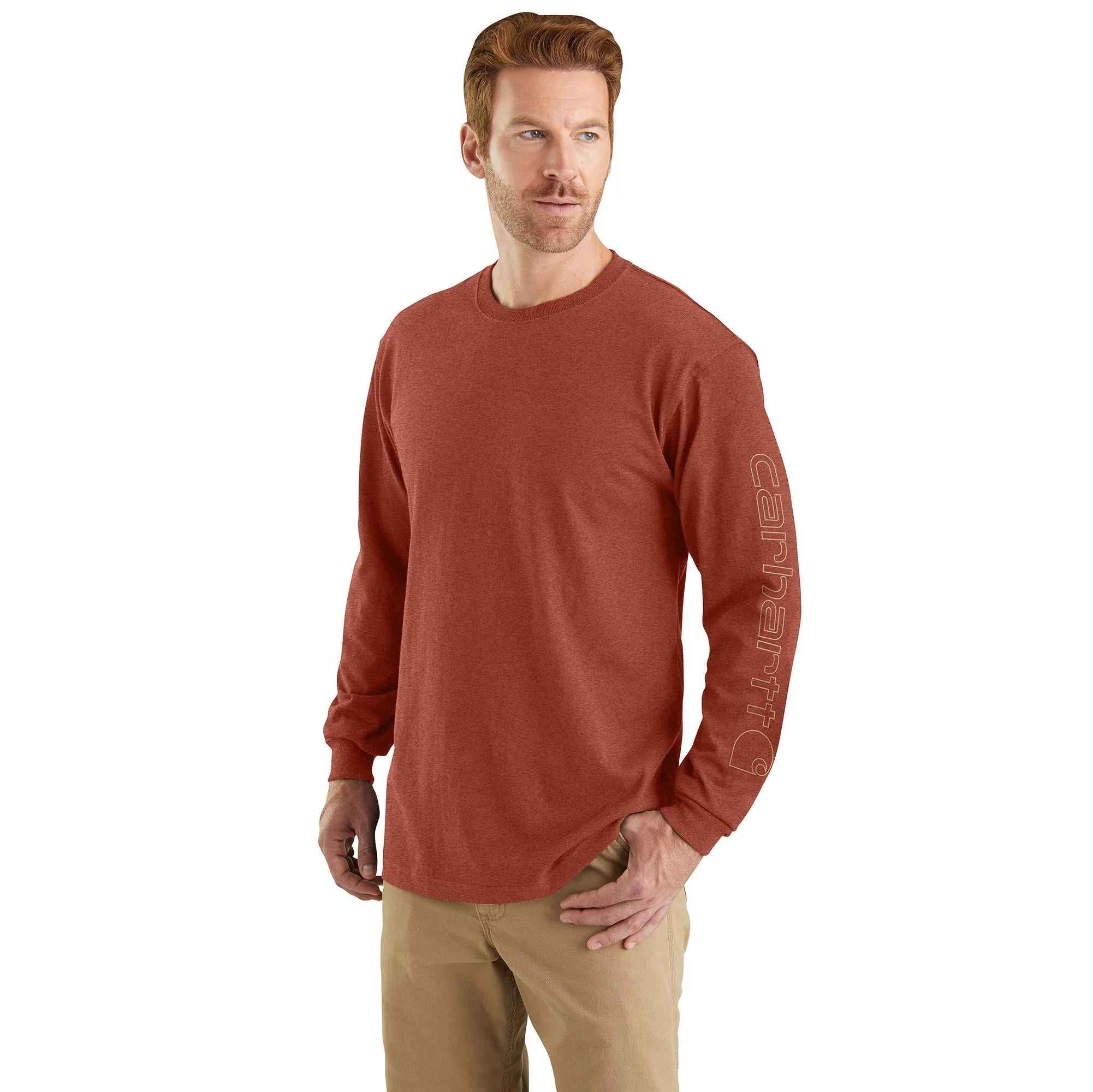 Carhartt Men's Signature Logo Long Sleeve T-Shirt - Image 22