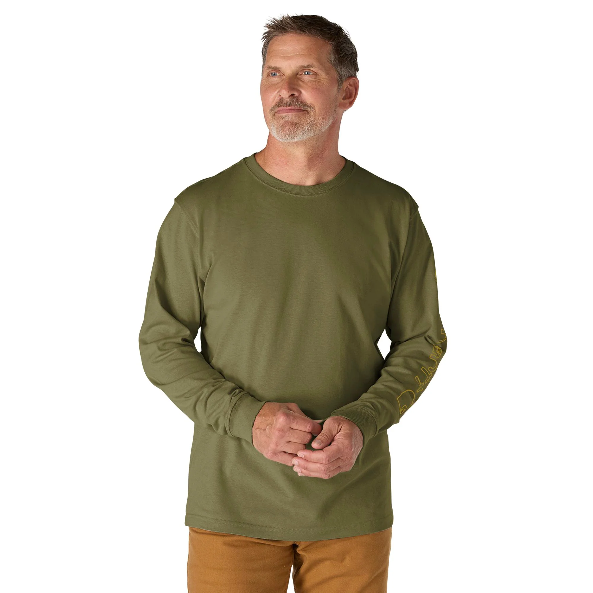 Carhartt Men's Signature Logo Long Sleeve T-Shirt - Image 9