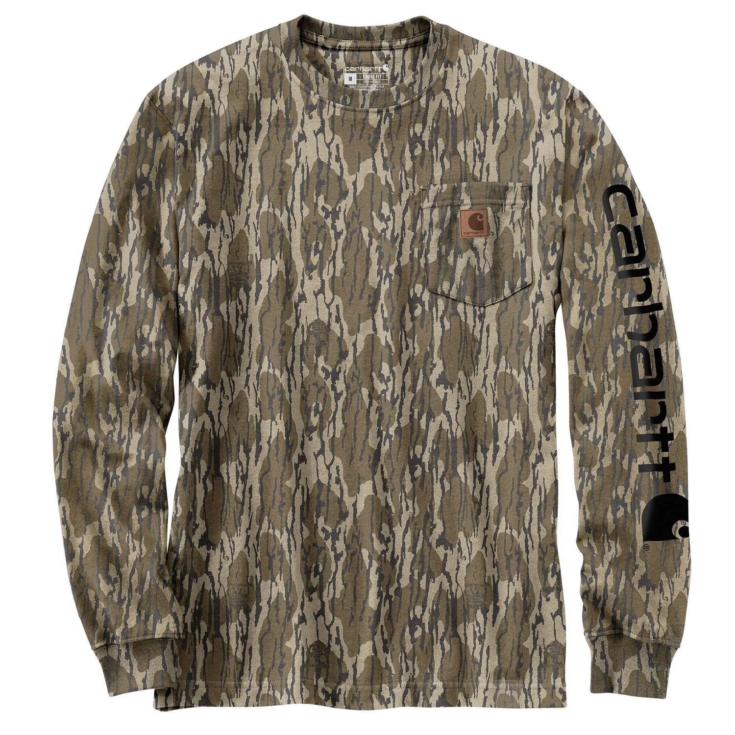 Carhartt Men's Loose Fit Camo Graphic Long Sleeve T-Shirt - Image 3