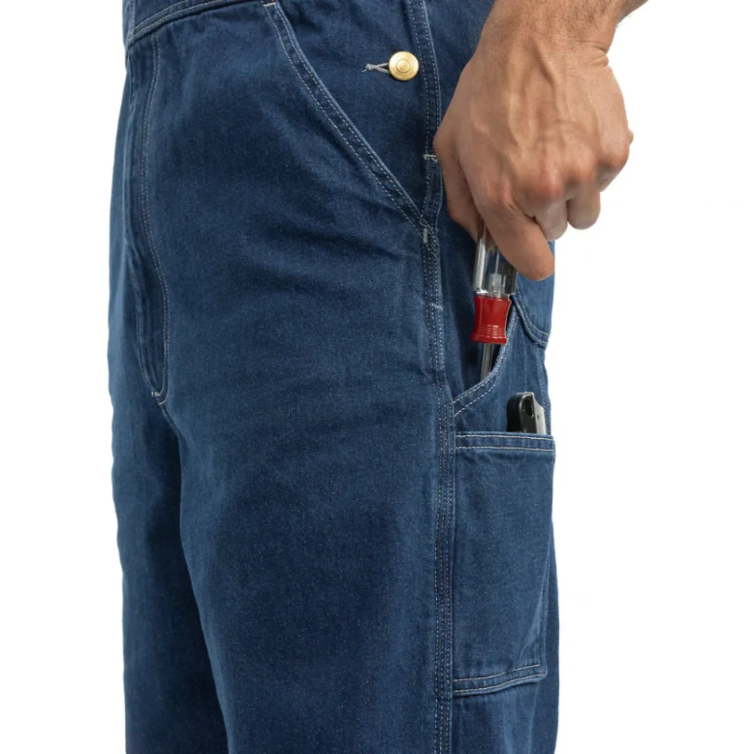Carhartt Men's Loose Fit Denim Bib Overall - Image 4