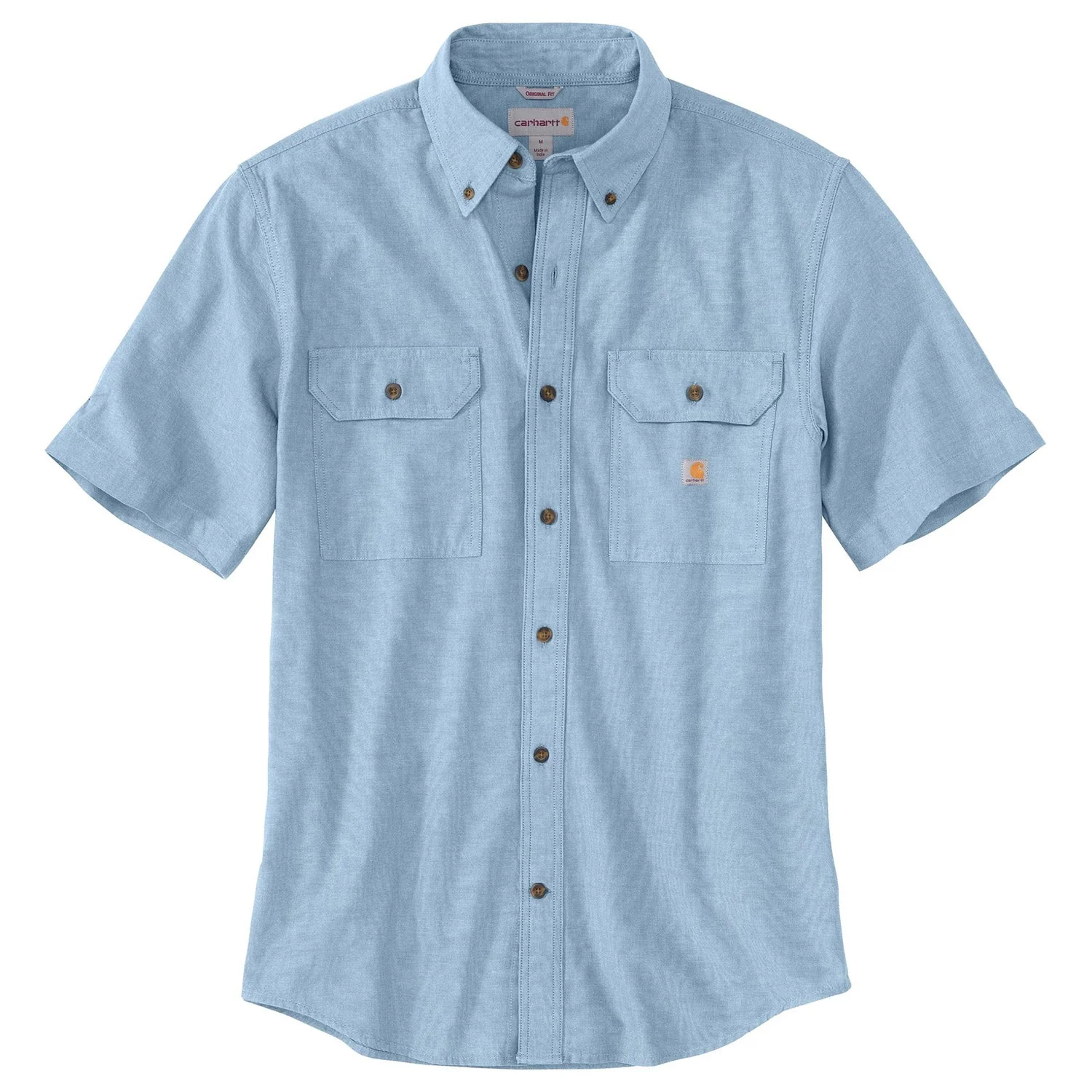 Carhartt Men's Loose Fit Midweight Chambray Short Sleeve Shirt - Image 5