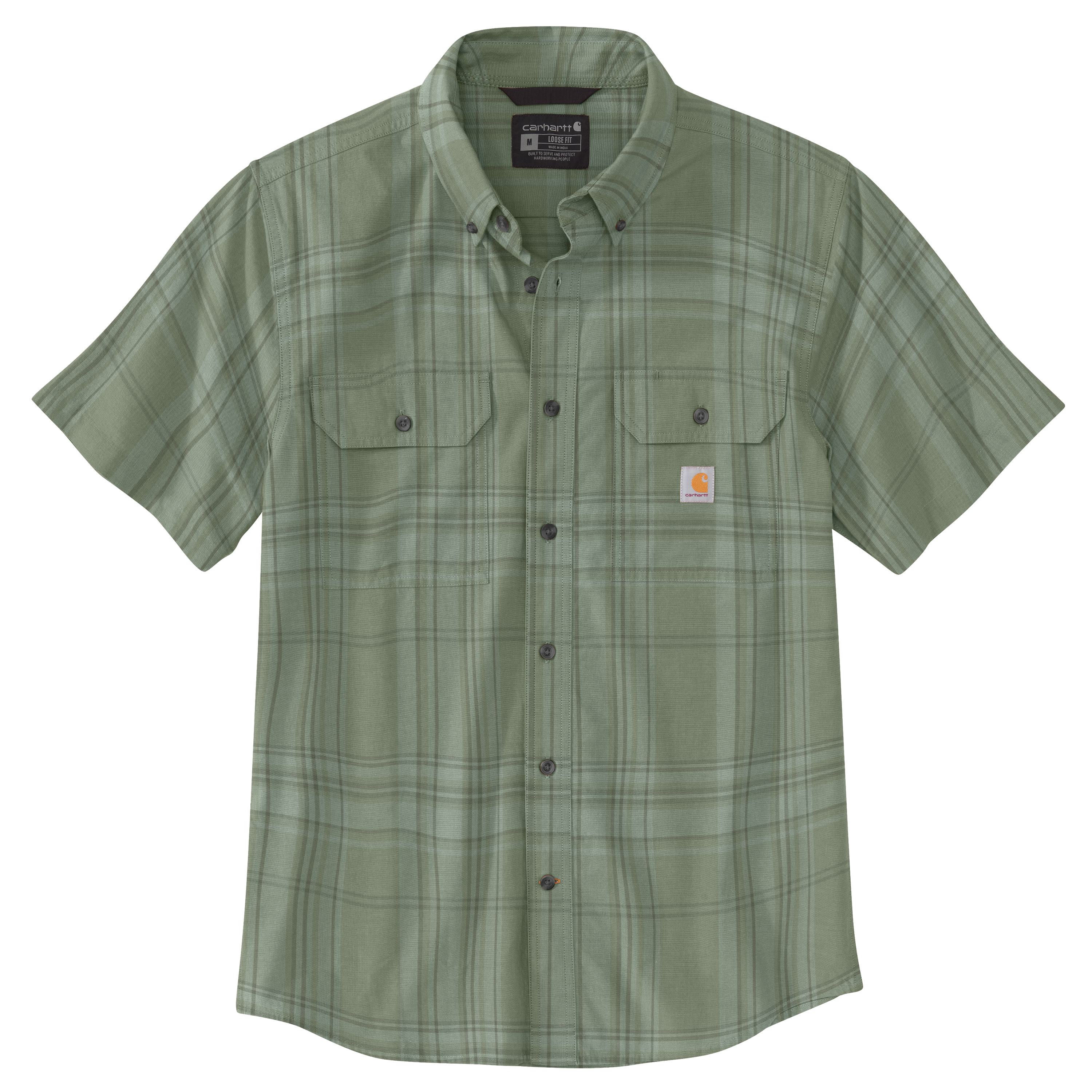 Carhartt Men's Loose Fit Midweight Button-Down Short Sleeve Work Shirt