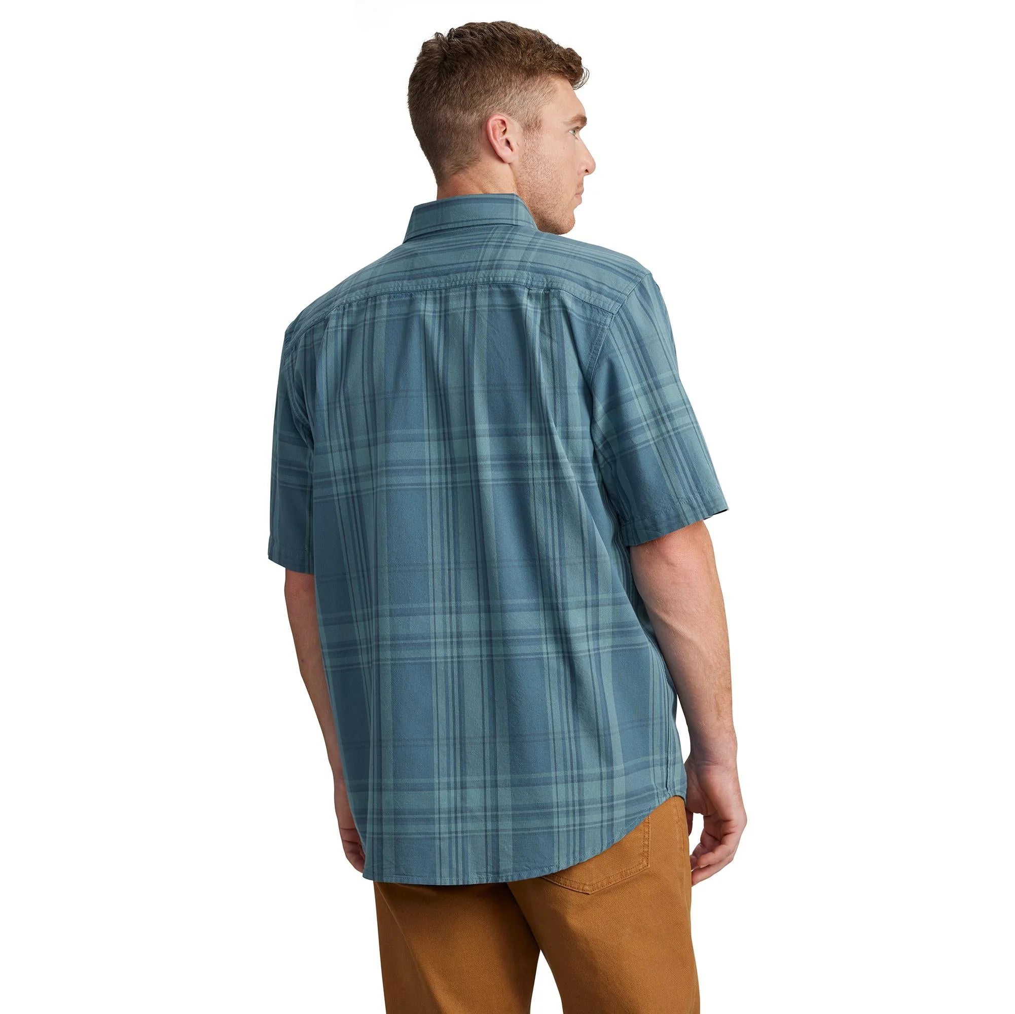 Carhartt Men's Loose Fit Midweight Button-Down Short Sleeve Work Shirt - Image 4