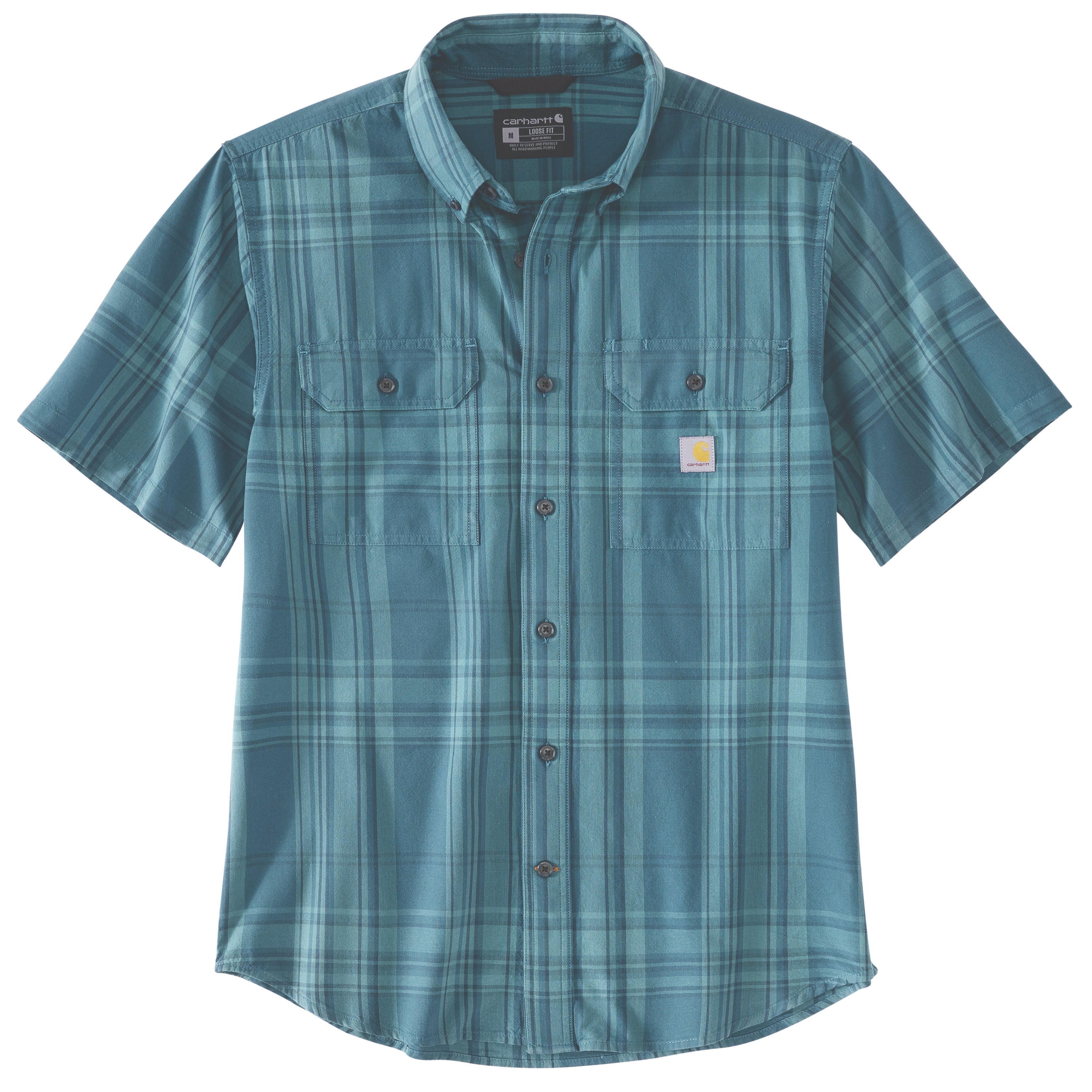 Carhartt Men's Loose Fit Midweight Button-Down Short Sleeve Work Shirt - Image 5
