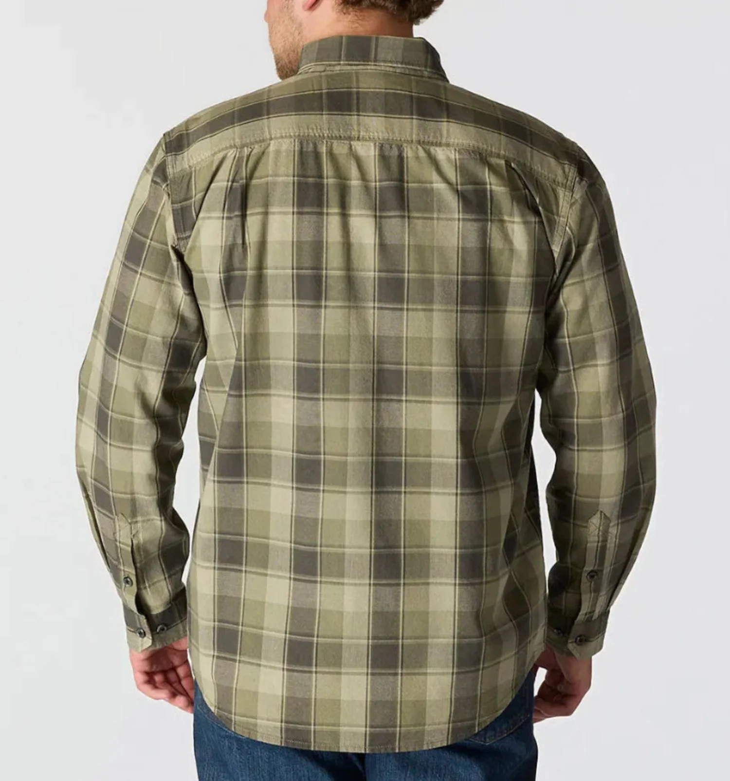 Carhartt Men's Loose Fit Midweight Chambray Long Sleeve Plaid Shirt - Image 2