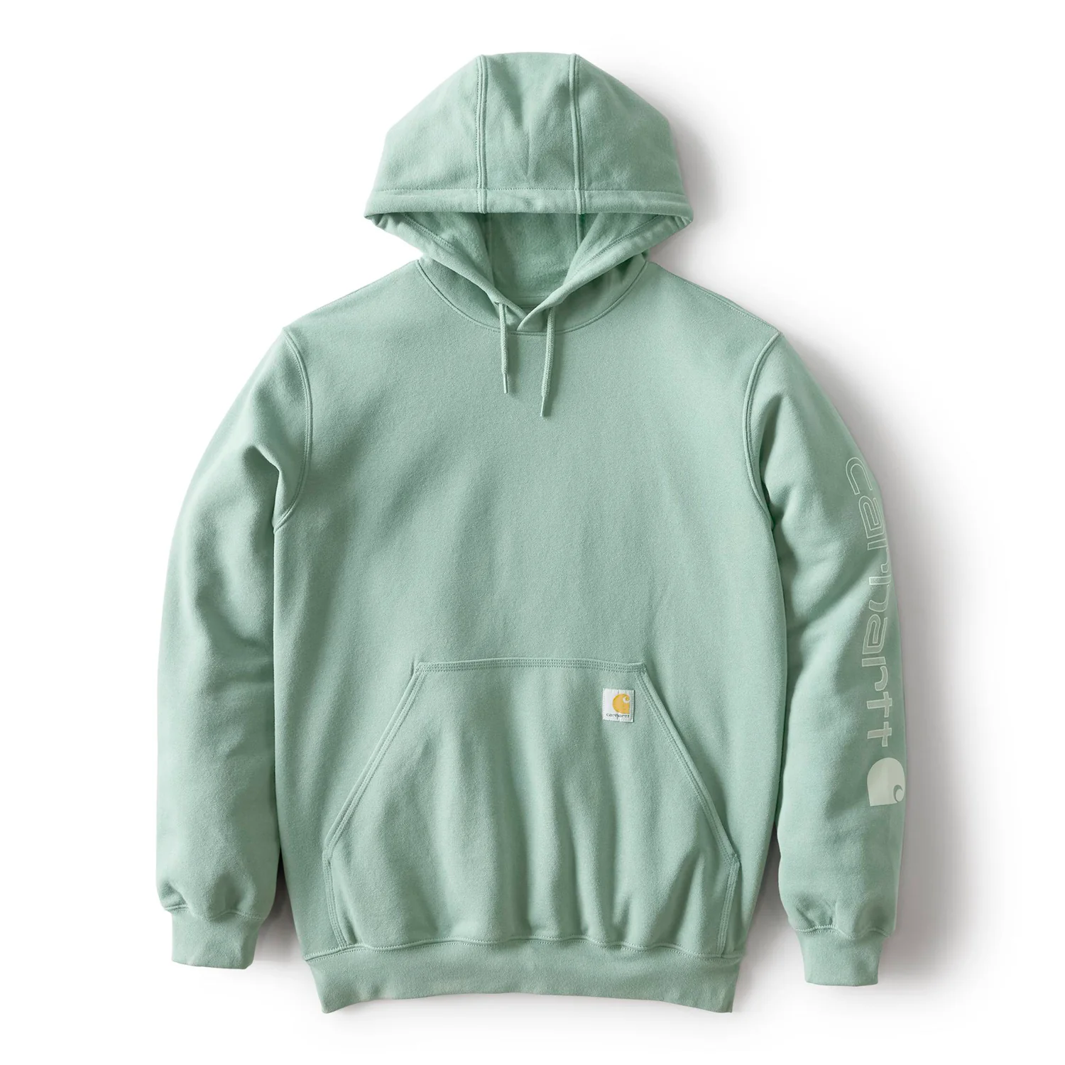Carhartt Men's Signature Logo Hooded Pullover Sweatshirt - Image 42
