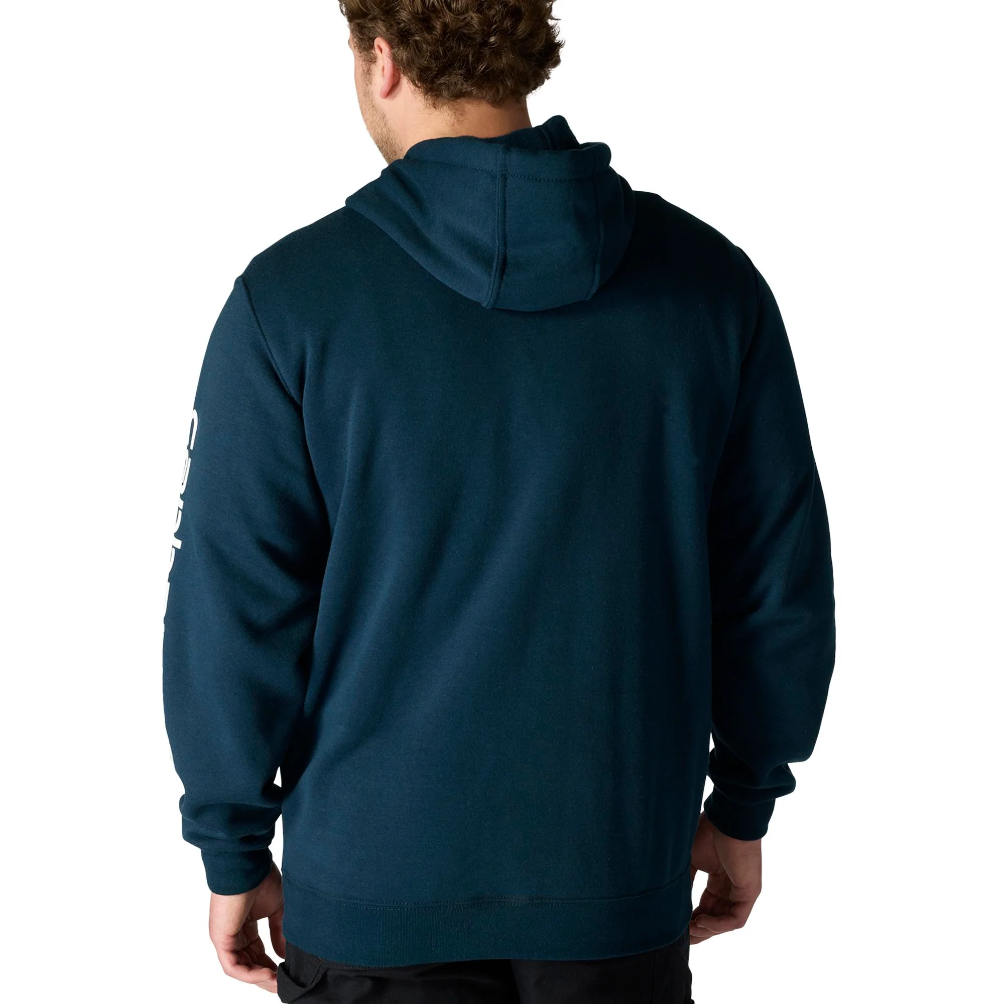 Carhartt Men's Signature Logo Hooded Pullover Sweatshirt - Image 5