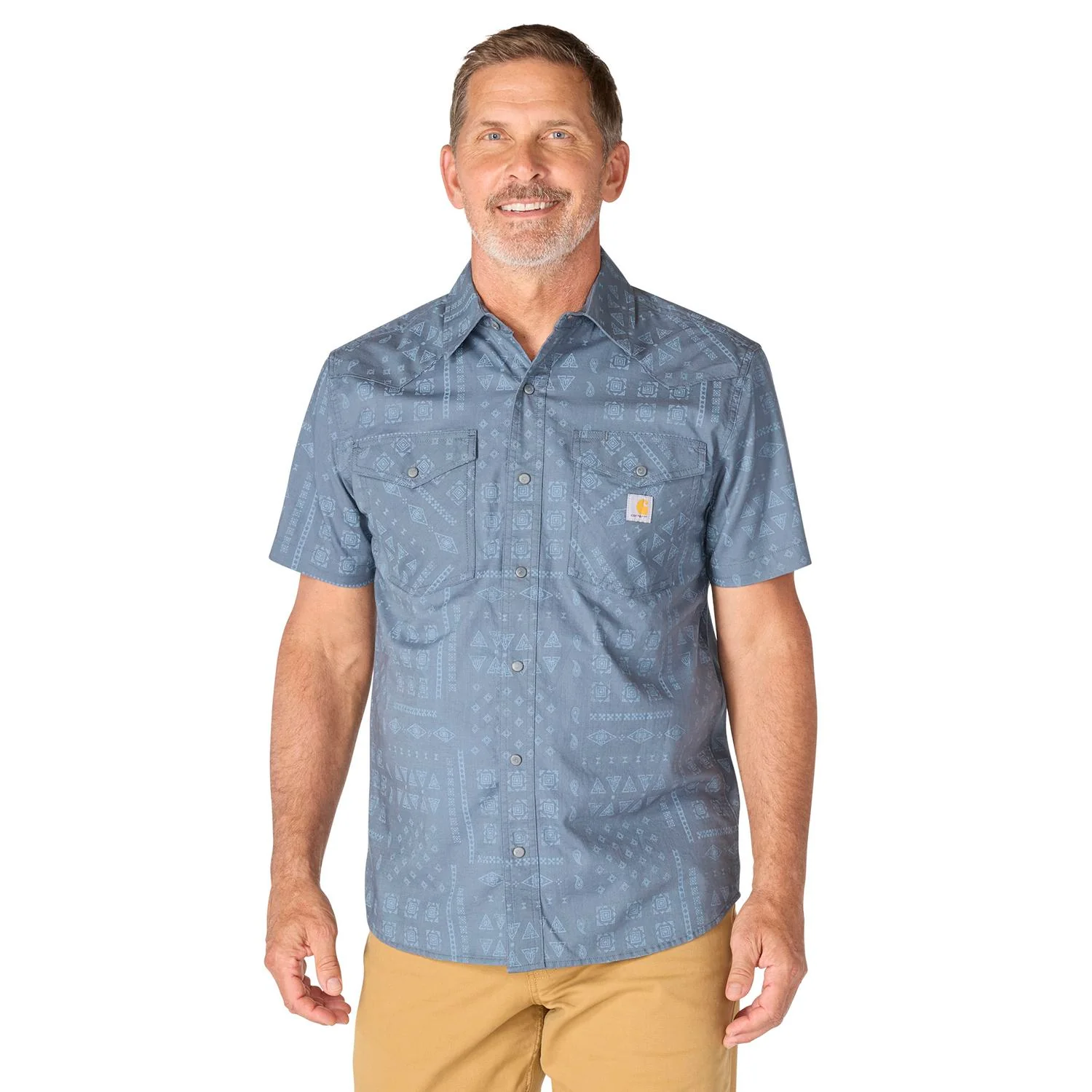 Carhartt Men's Montana Bozeman Relaxed Short Sleeve Plaid Shirt - Image 16