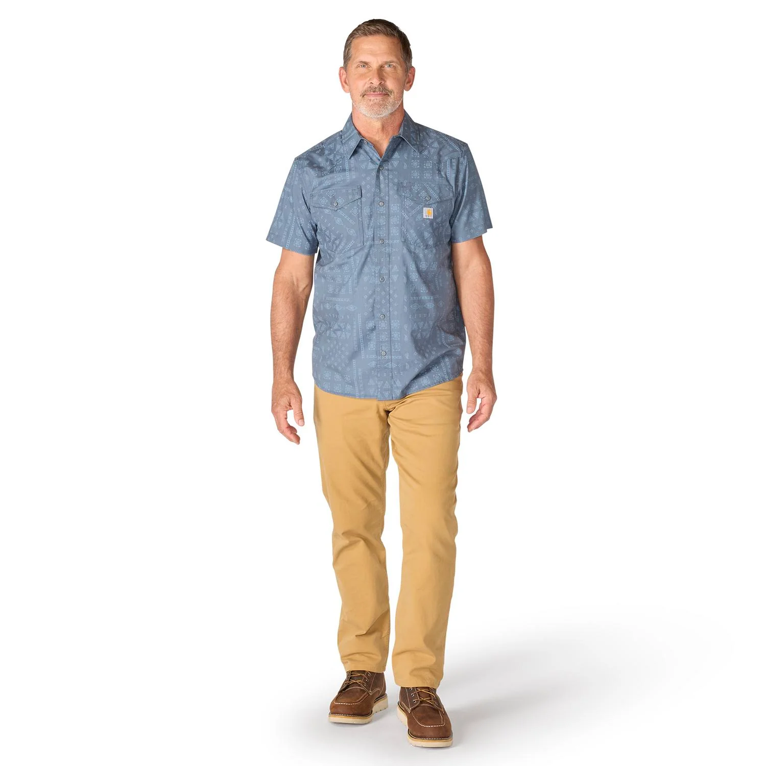 Carhartt Men's Montana Bozeman Relaxed Short Sleeve Plaid Shirt - Image 22