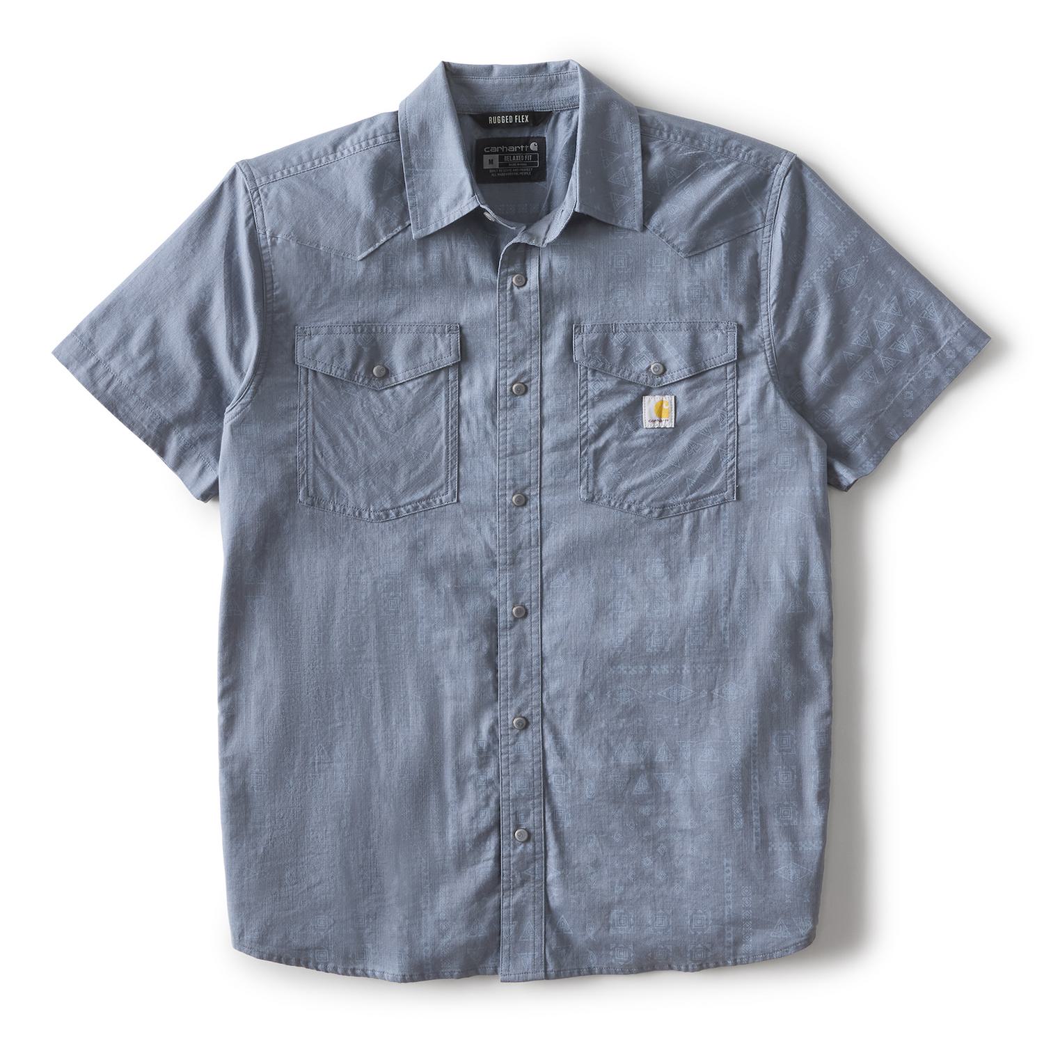 Carhartt Men's Montana Bozeman Relaxed Short Sleeve Plaid Shirt - Image 23