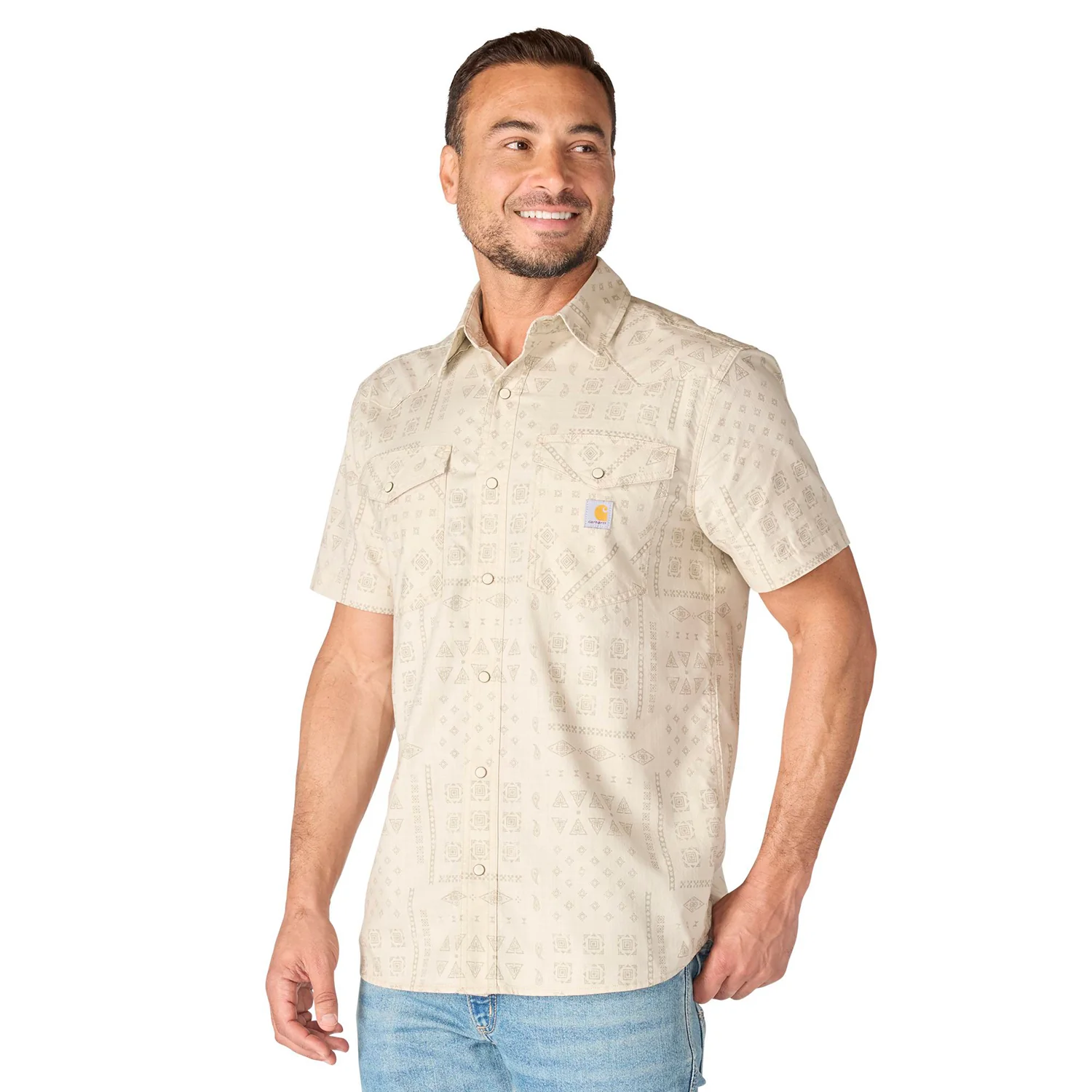 Carhartt Men's Montana Bozeman Relaxed Short Sleeve Plaid Shirt - Image 24