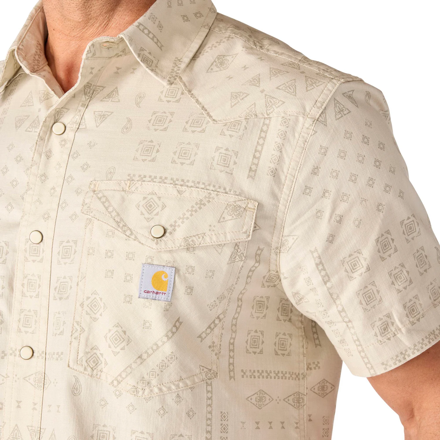 Carhartt Men's Montana Bozeman Relaxed Short Sleeve Plaid Shirt - Image 27