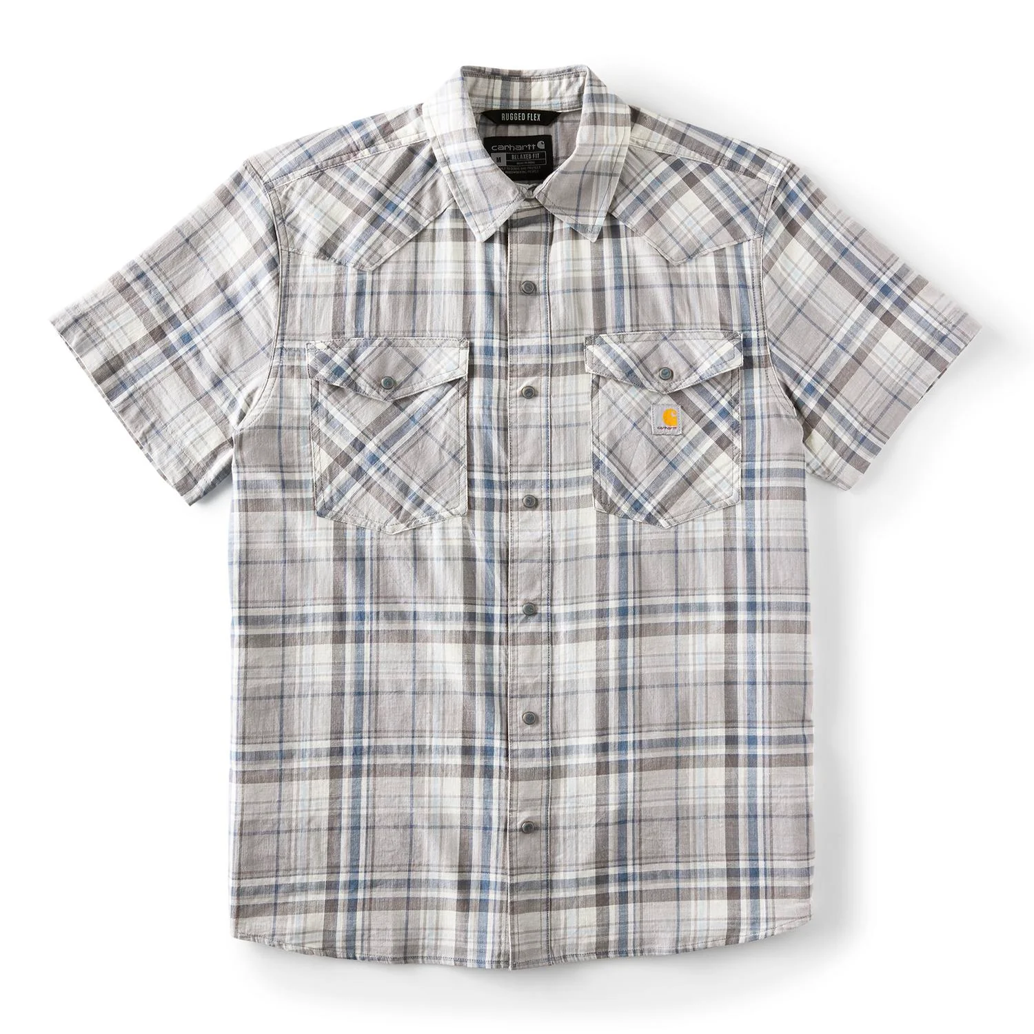 Carhartt Men's Montana Bozeman Relaxed Short Sleeve Plaid Shirt - Image 7