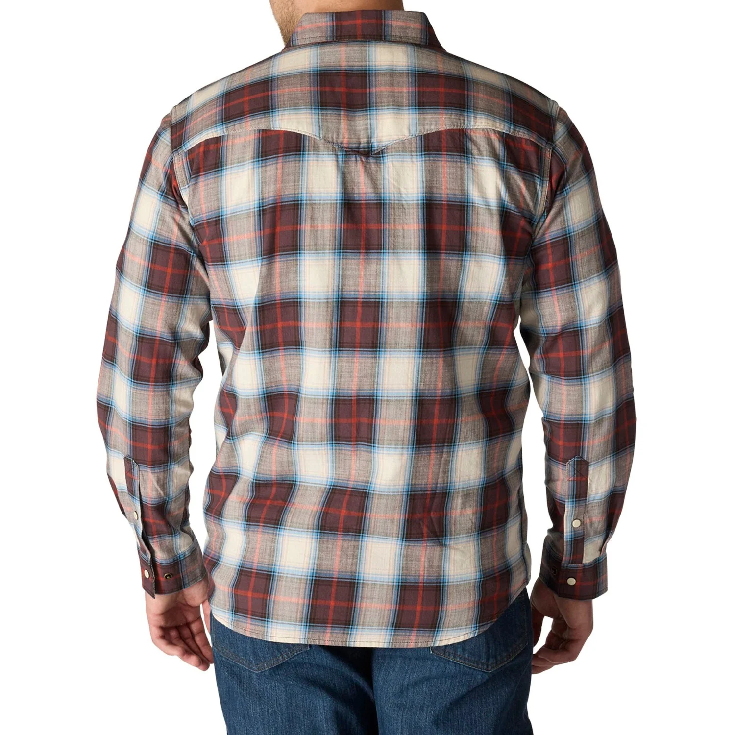 Carhartt Men's Montana Relaxed Fit Lightweight Snap-Front Long Sleeve Plaid Shirt - Image 7