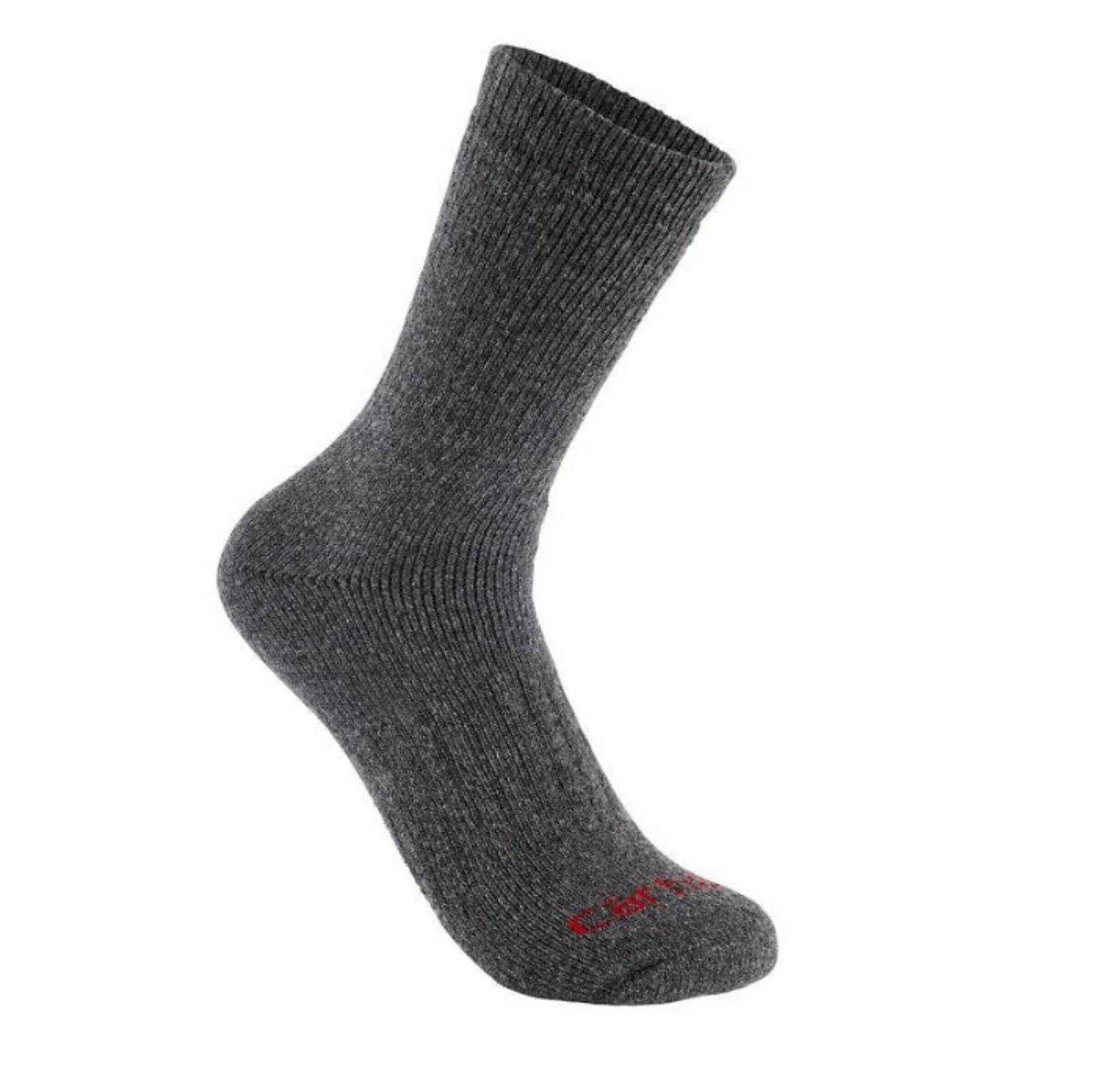 Carhartt Men's Midweight Synthetic Wool Blend Colorblock Crew Sock 2 Pack - Image 2
