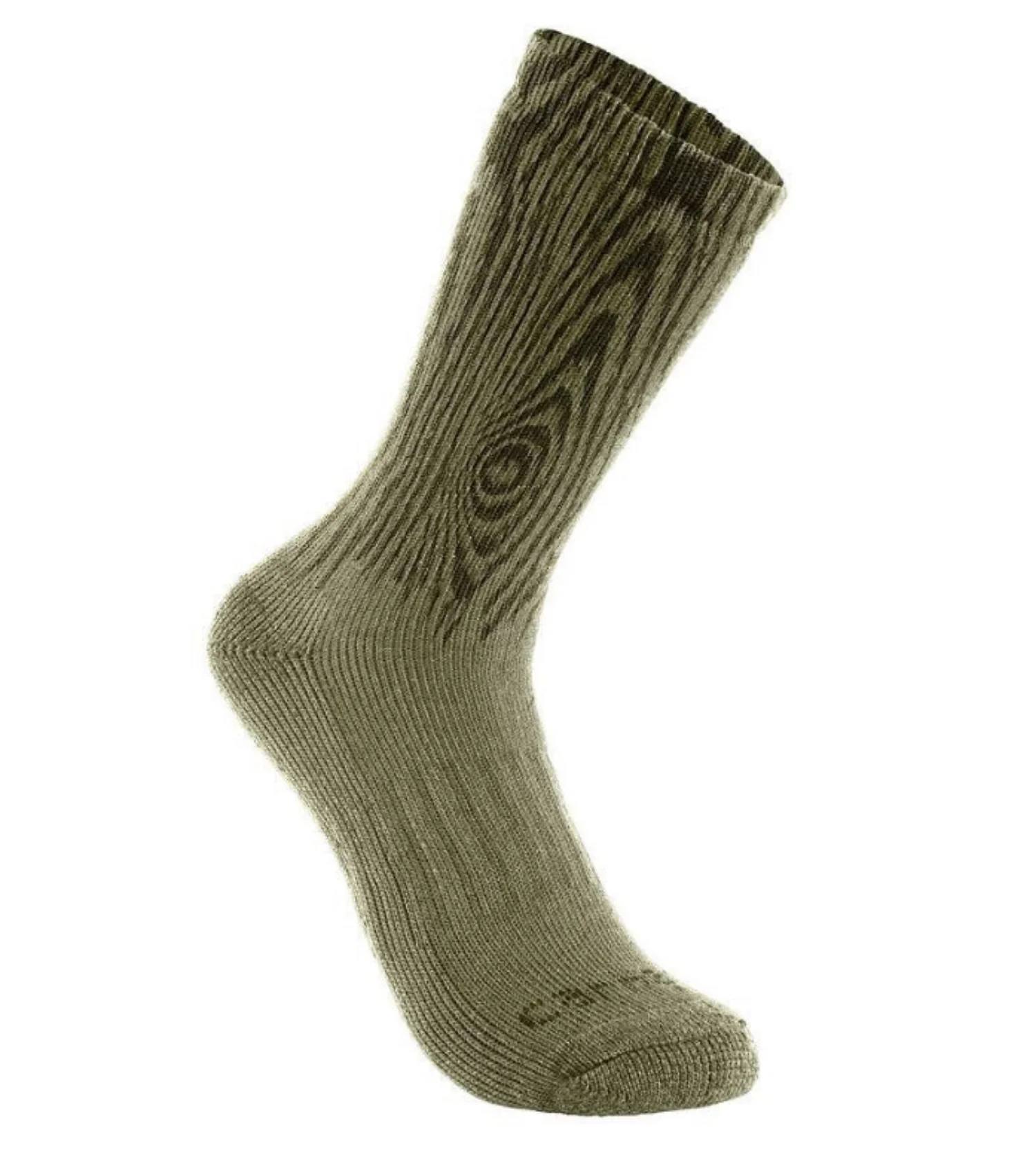 Carhartt Men's Midweight Synthetic Wool Blend Crew Sock 2 Pack - Image 2