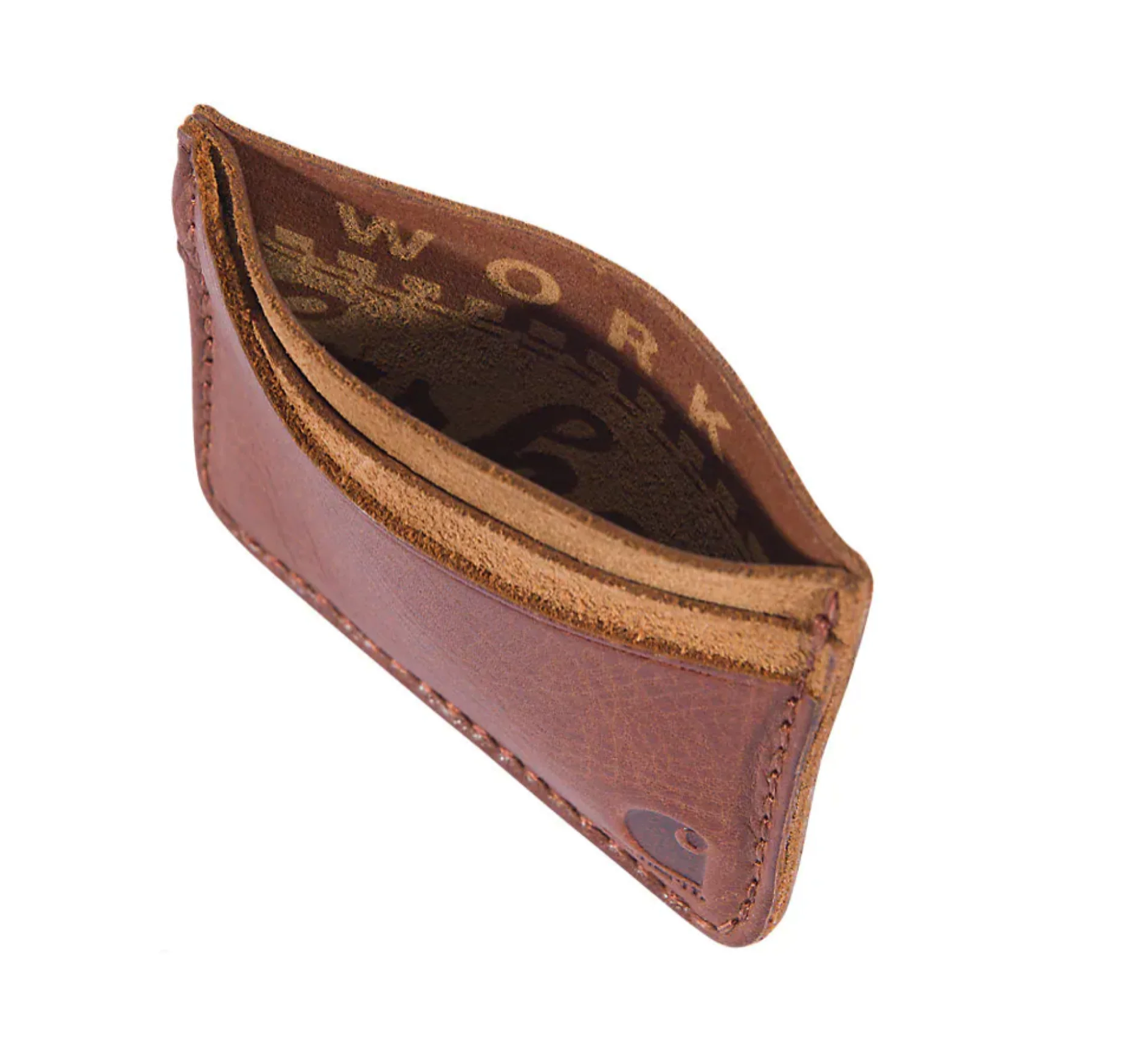 Carhartt Men's Patina Leather Front Pocket Logo Wallet - Image 4