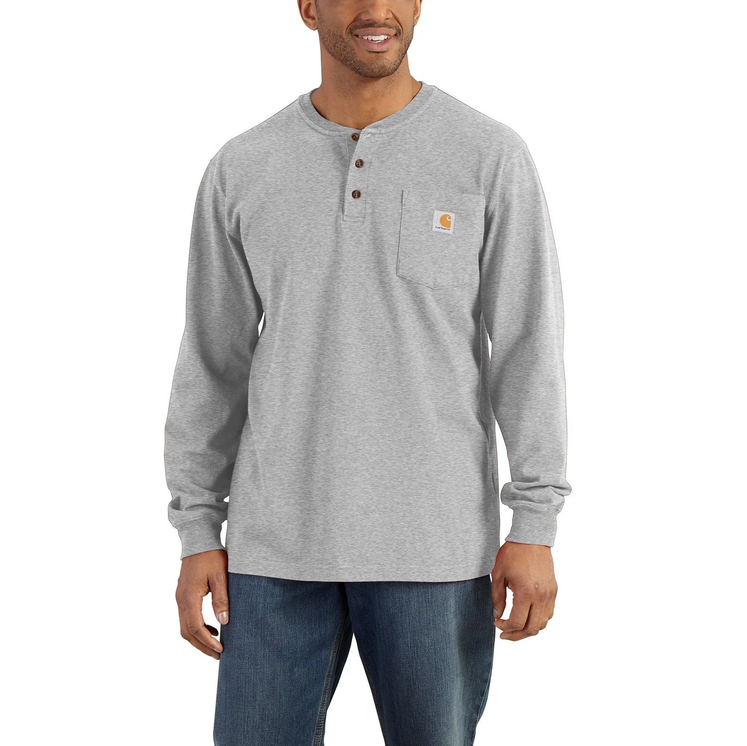 Carhartt Men's Long Sleeve Pocket Henley - Image 2