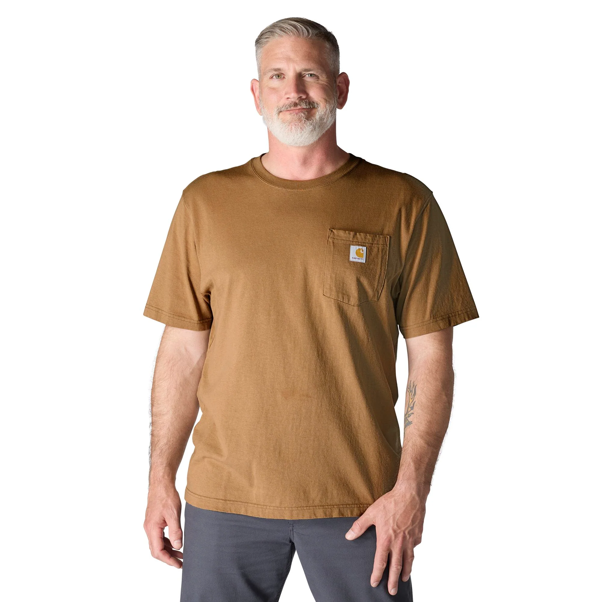 Carhartt Men's Loose Fit Heavyweight Short-Sleeve Pocket T-Shirt - Image 16