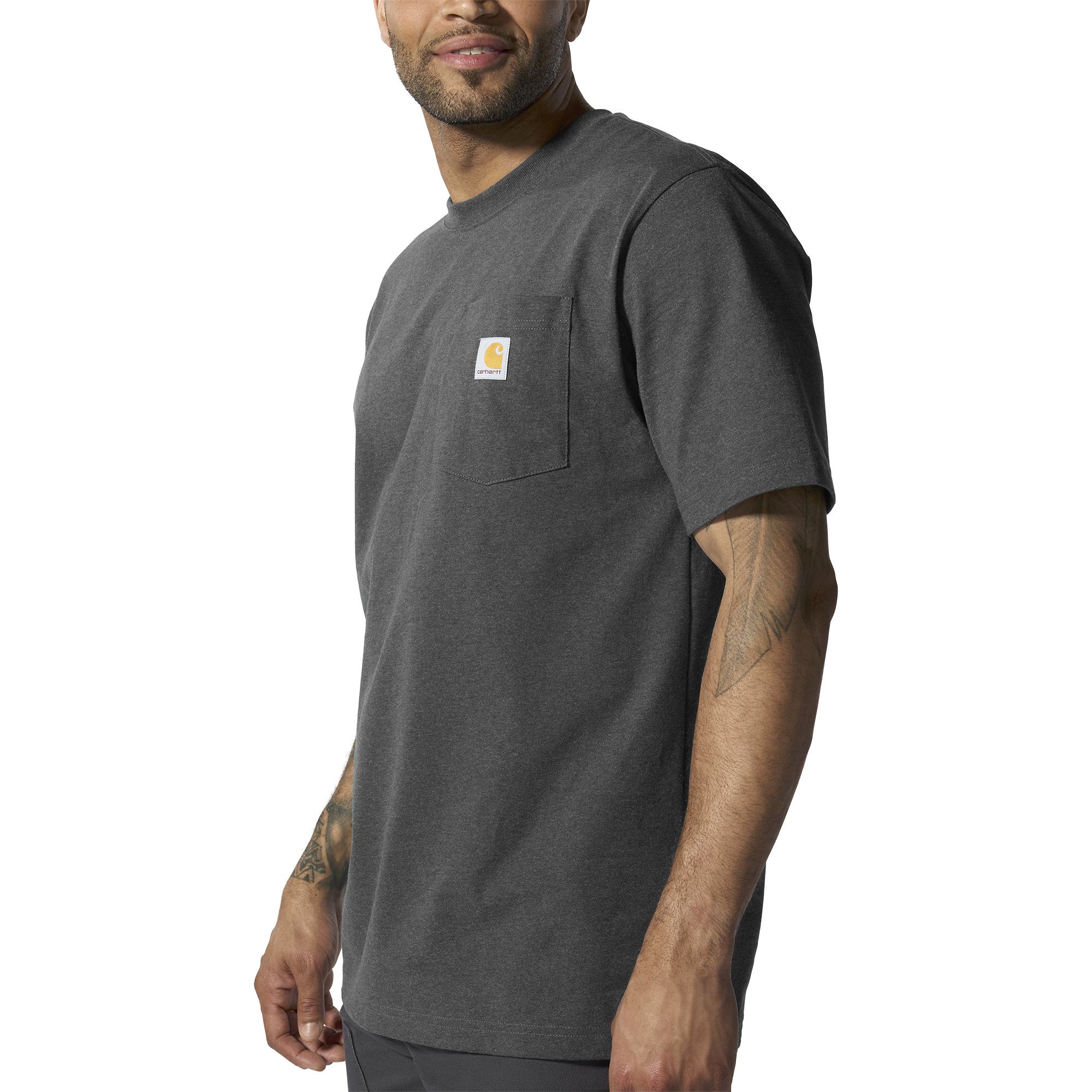 Carhartt Men's Loose Fit Heavyweight Short-Sleeve Pocket T-Shirt - Image 20