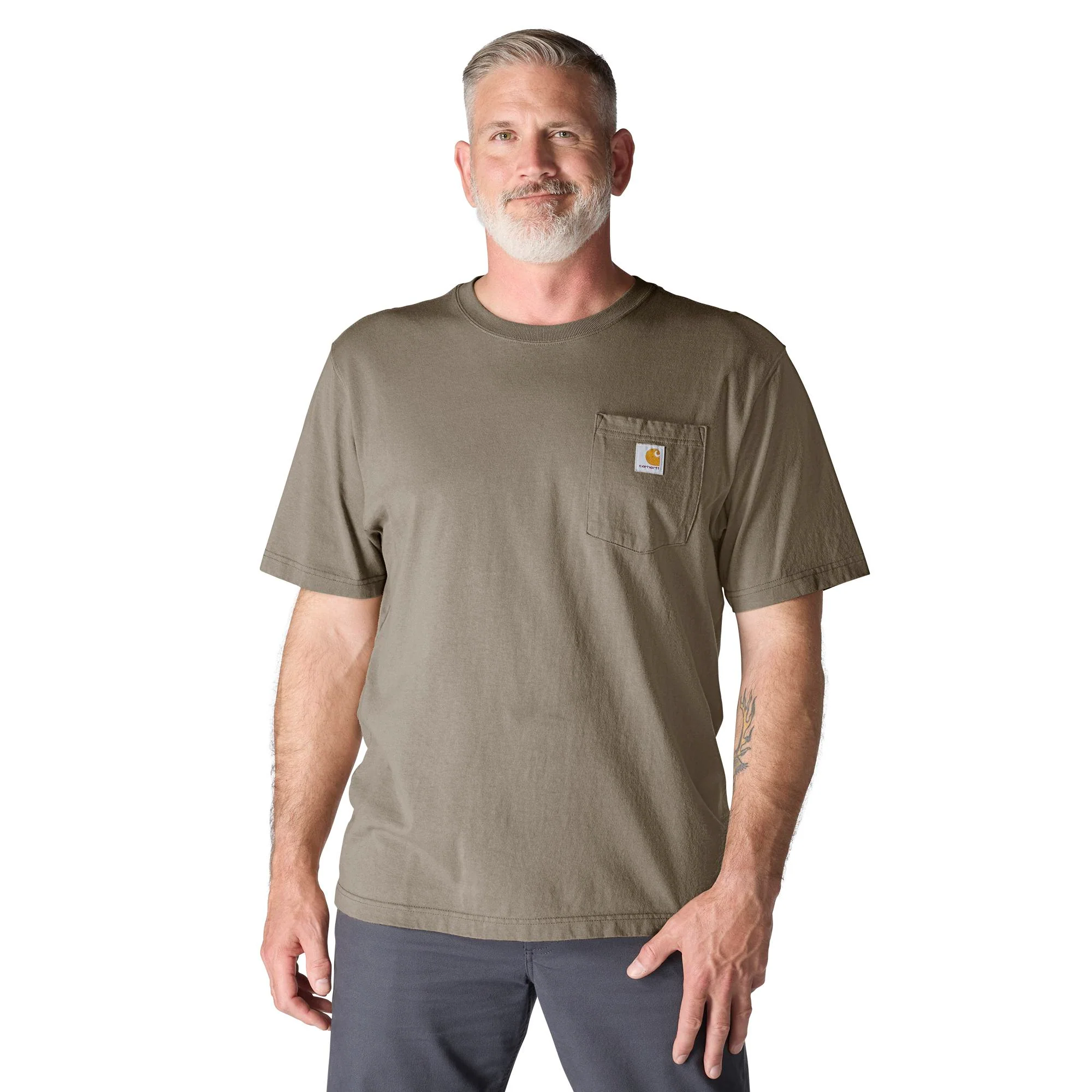 Carhartt Men's Loose Fit Heavyweight Short-Sleeve Pocket T-Shirt - Image 22