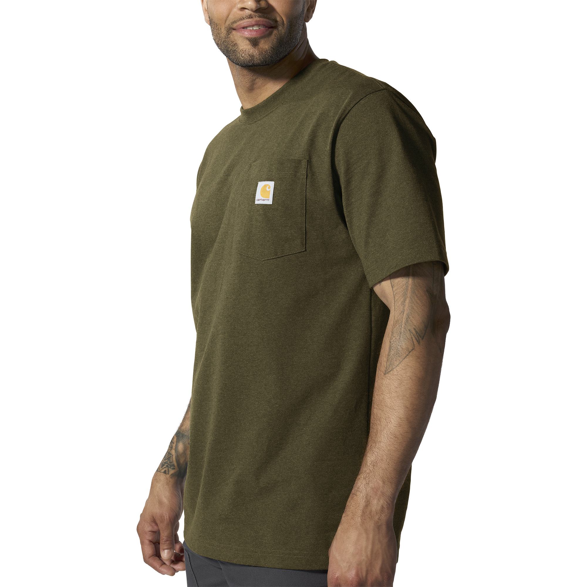 Carhartt Men's Loose Fit Heavyweight Short-Sleeve Pocket T-Shirt - Image 26