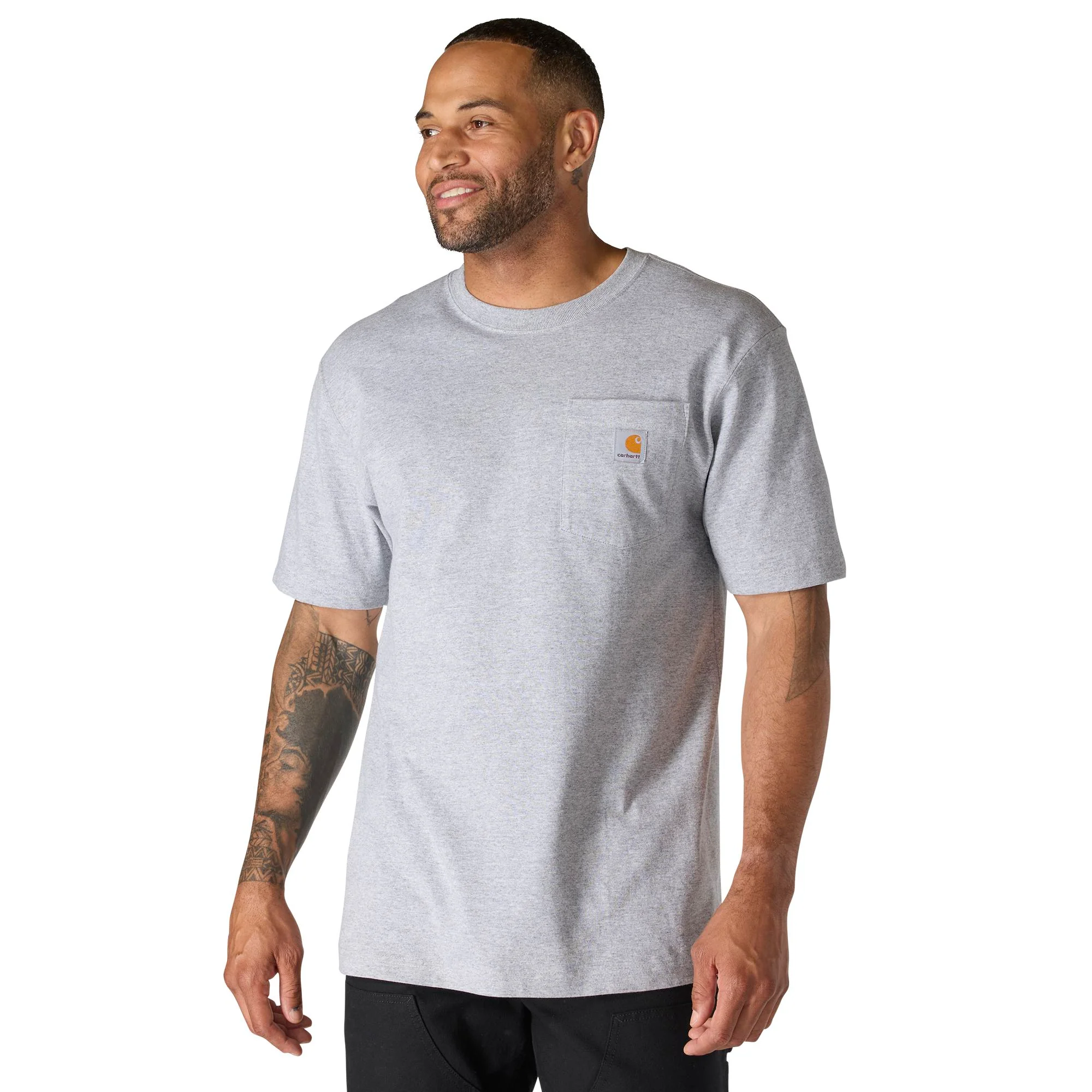 Carhartt Men's Loose Fit Heavyweight Short-Sleeve Pocket T-Shirt - Image 29