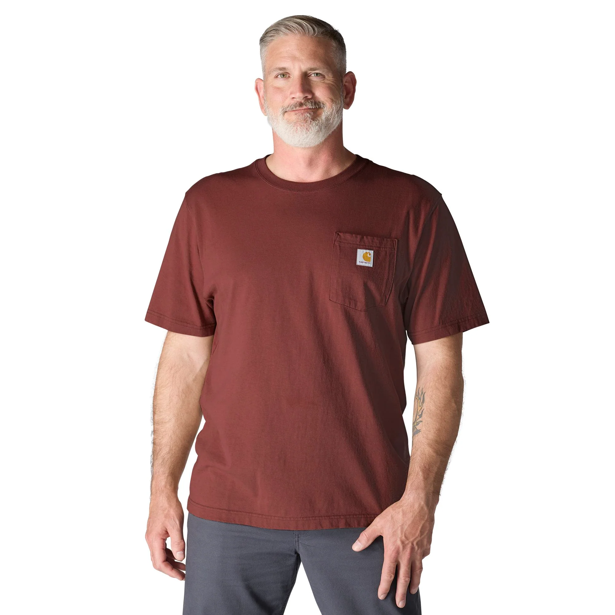 Carhartt Men's Loose Fit Heavyweight Short-Sleeve Pocket T-Shirt - Image 42
