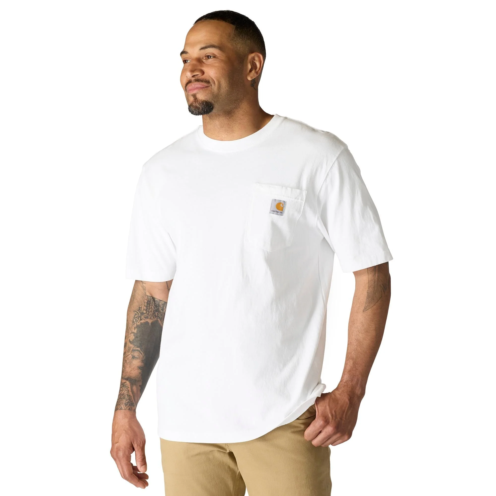 Carhartt Men's Loose Fit Heavyweight Short-Sleeve Pocket T-Shirt - Image 47