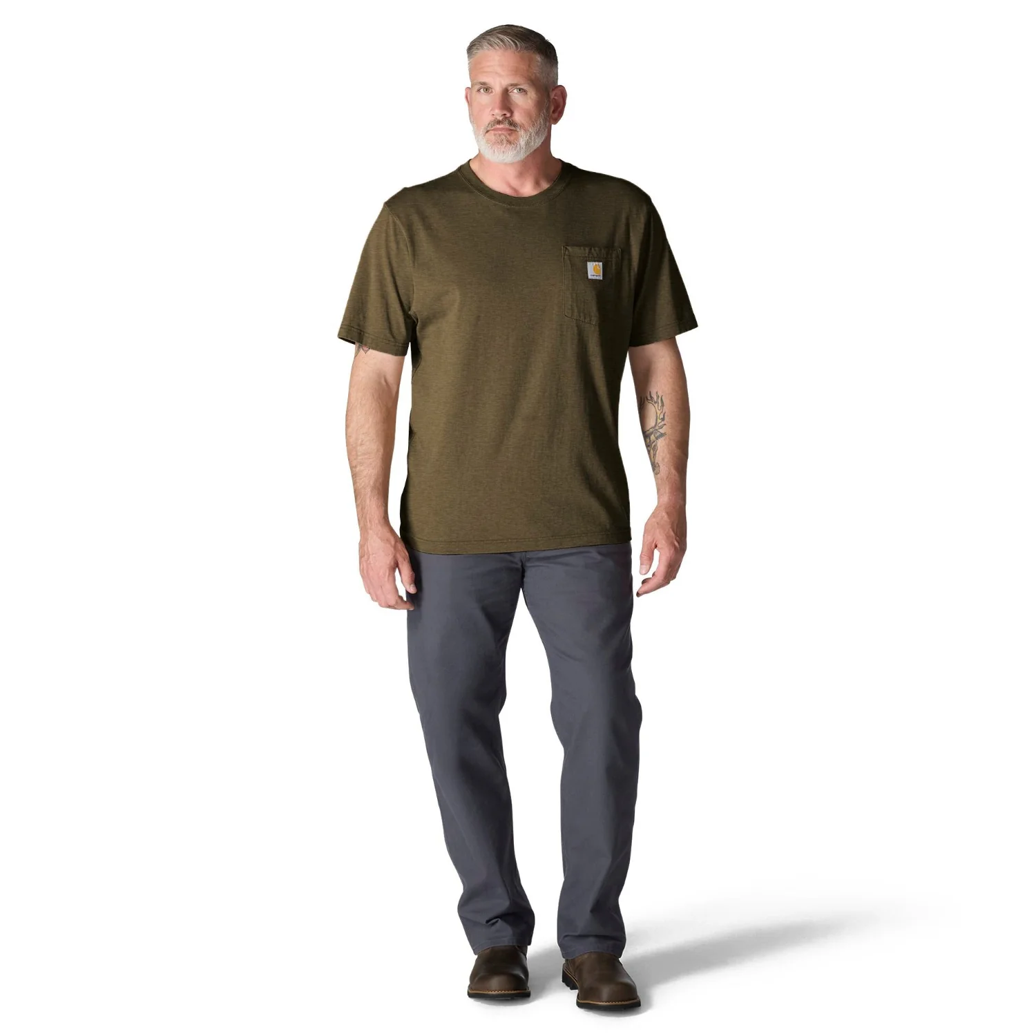 Carhartt Men's Loose Fit Heavyweight Short-Sleeve Pocket T-Shirt - Image 57