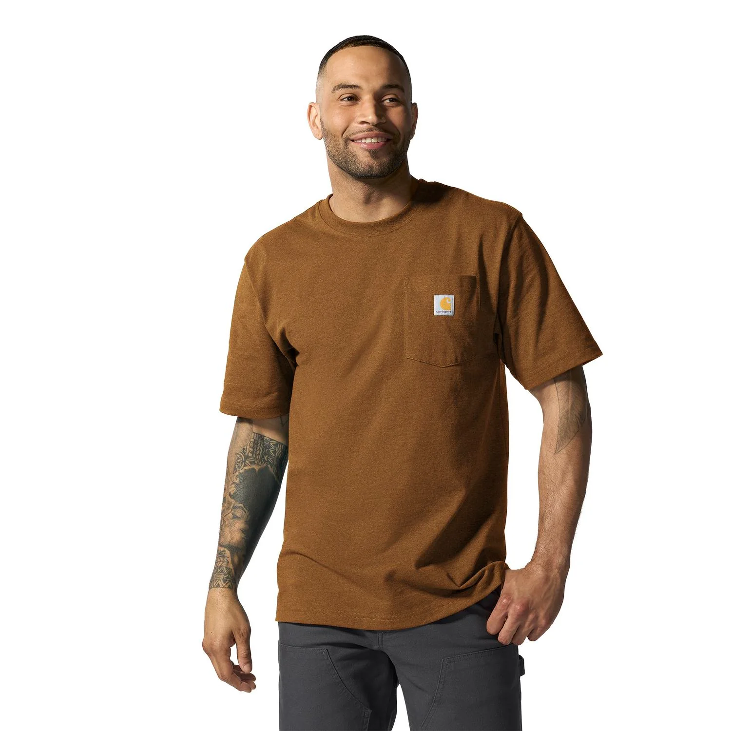 Carhartt Men's Loose Fit Heavyweight Short-Sleeve Pocket T-Shirt - Image 66