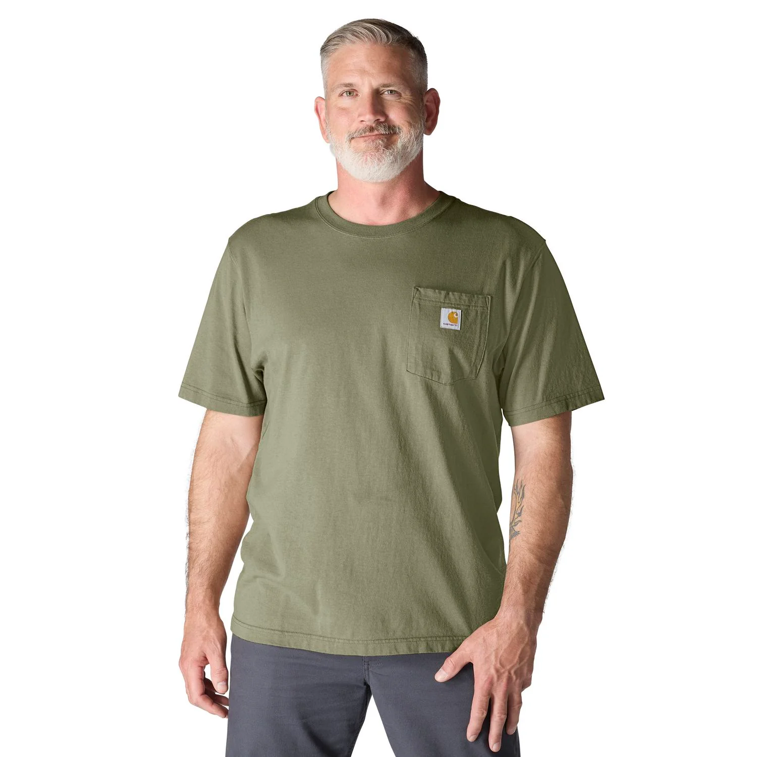 Carhartt Men's Loose Fit Heavyweight Short-Sleeve Pocket T-Shirt - Image 67