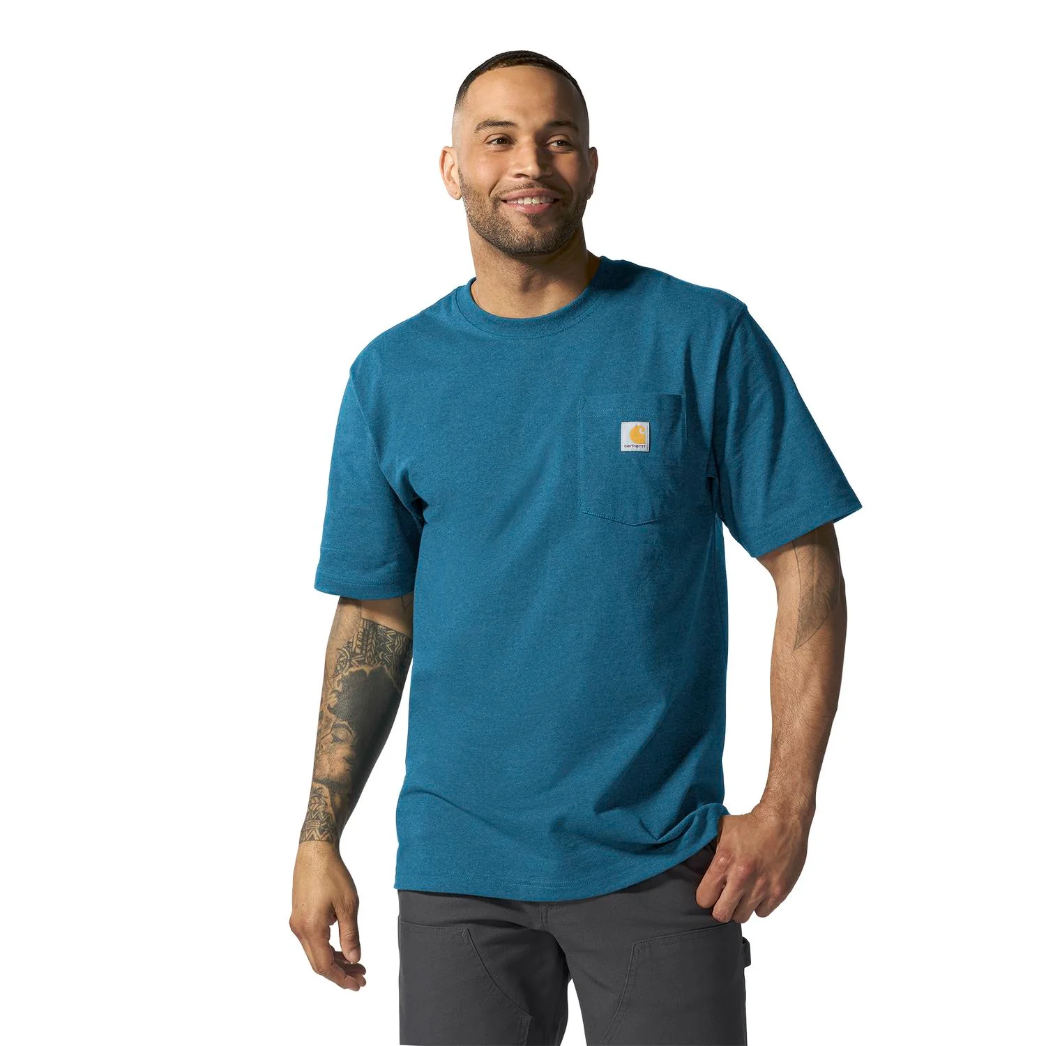 Carhartt Men's Loose Fit Heavyweight Short-Sleeve Pocket T-Shirt - Image 68