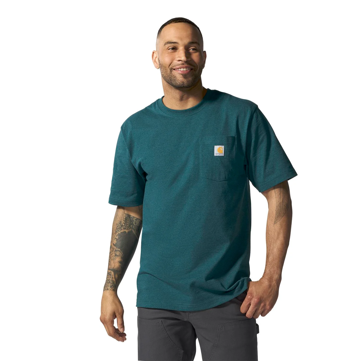 Carhartt Men's Loose Fit Heavyweight Short-Sleeve Pocket T-Shirt - Image 75