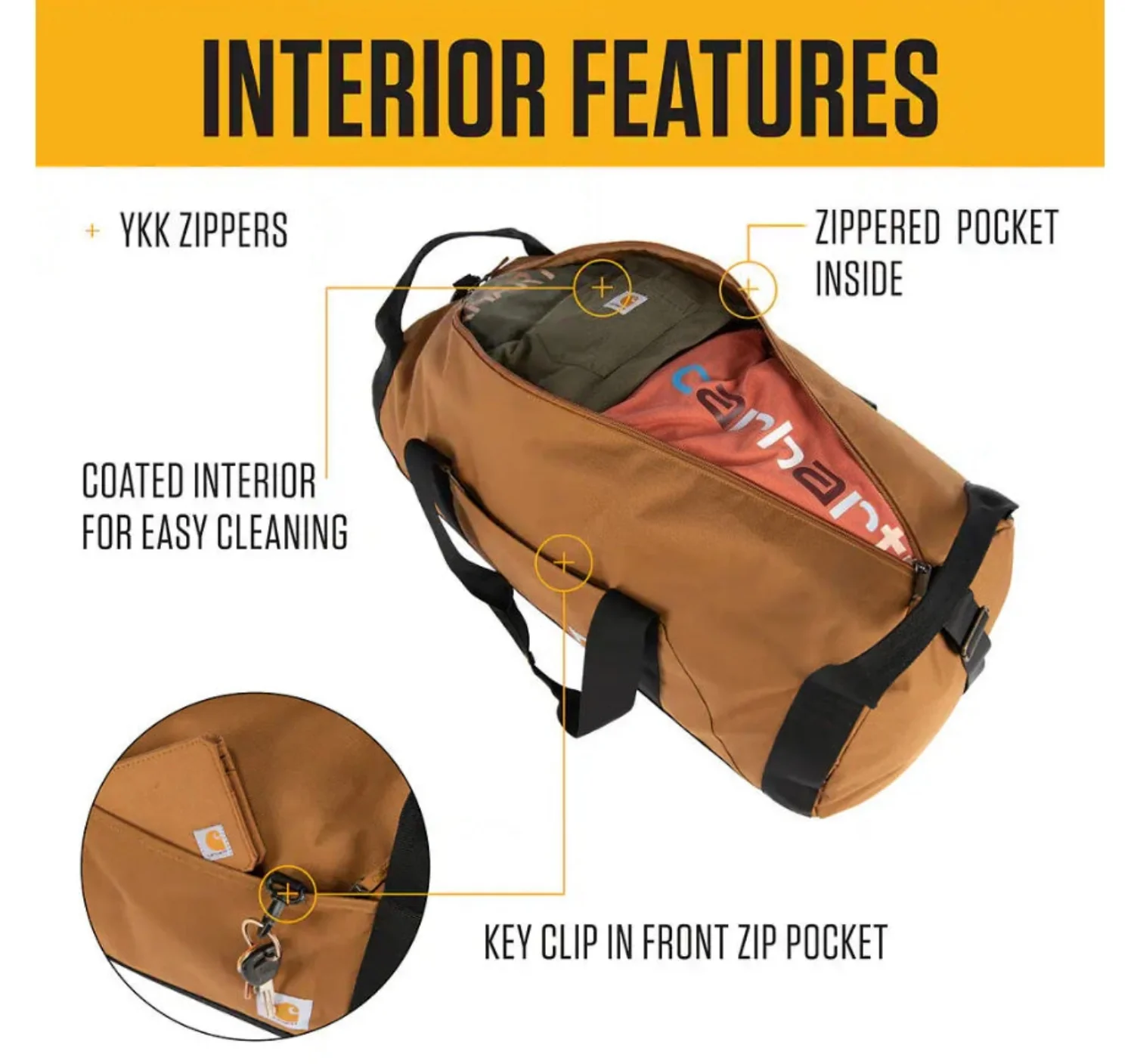 Carhartt Rain Defender Classic Round 60L Duffle - Image 4