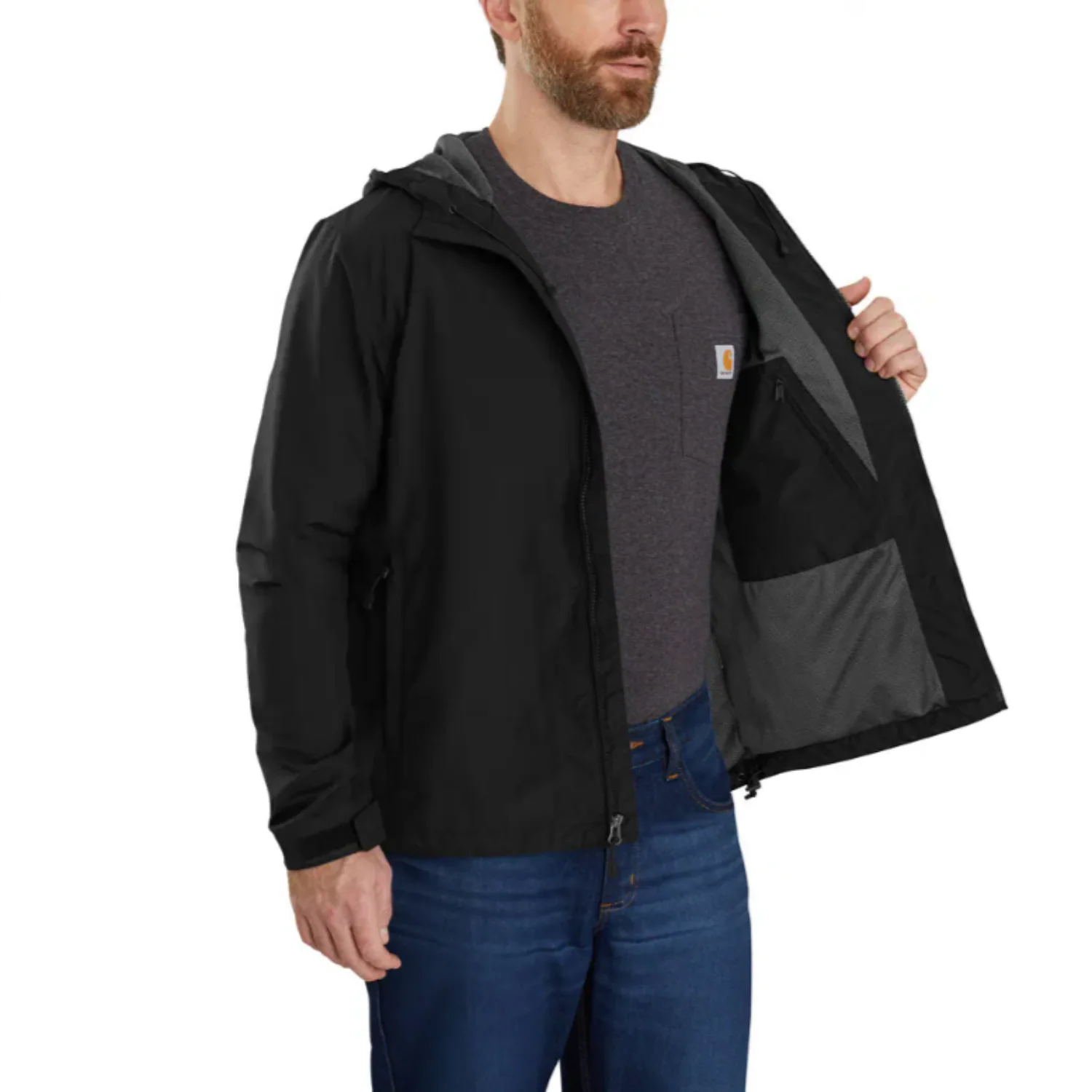 Carhartt Men's Rain Defender Lightweight Jacket - Image 3