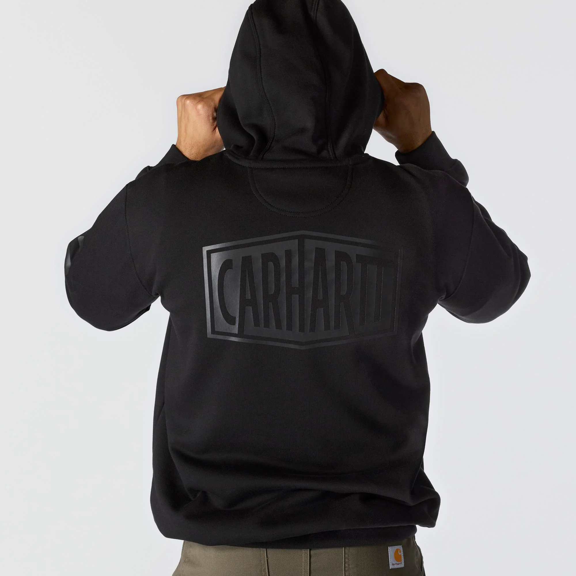 Carhartt Men's Rain Defender® Loose Fit Midweight Logo Graphic Sweatshirt - Image 5