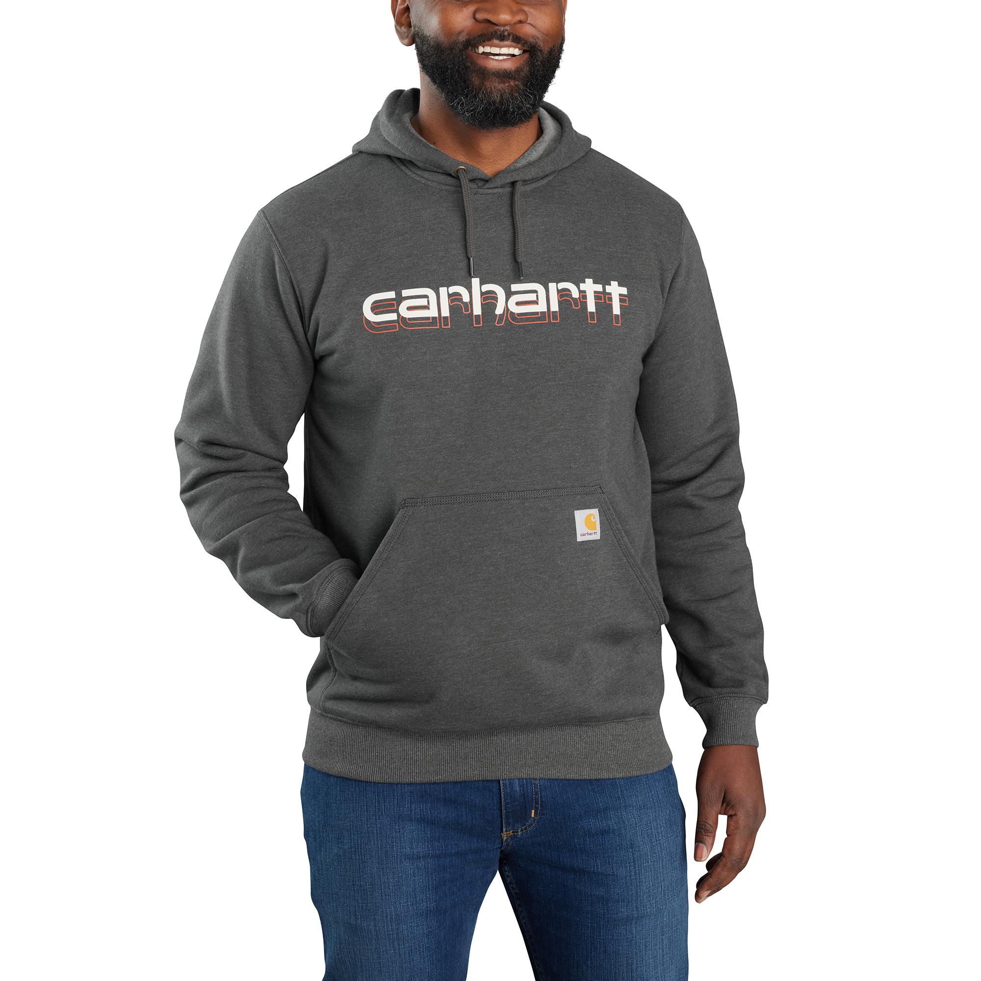 Carhartt Men's Rain DefenderĀ® Logo Graphic Sweatshirt - Image 7