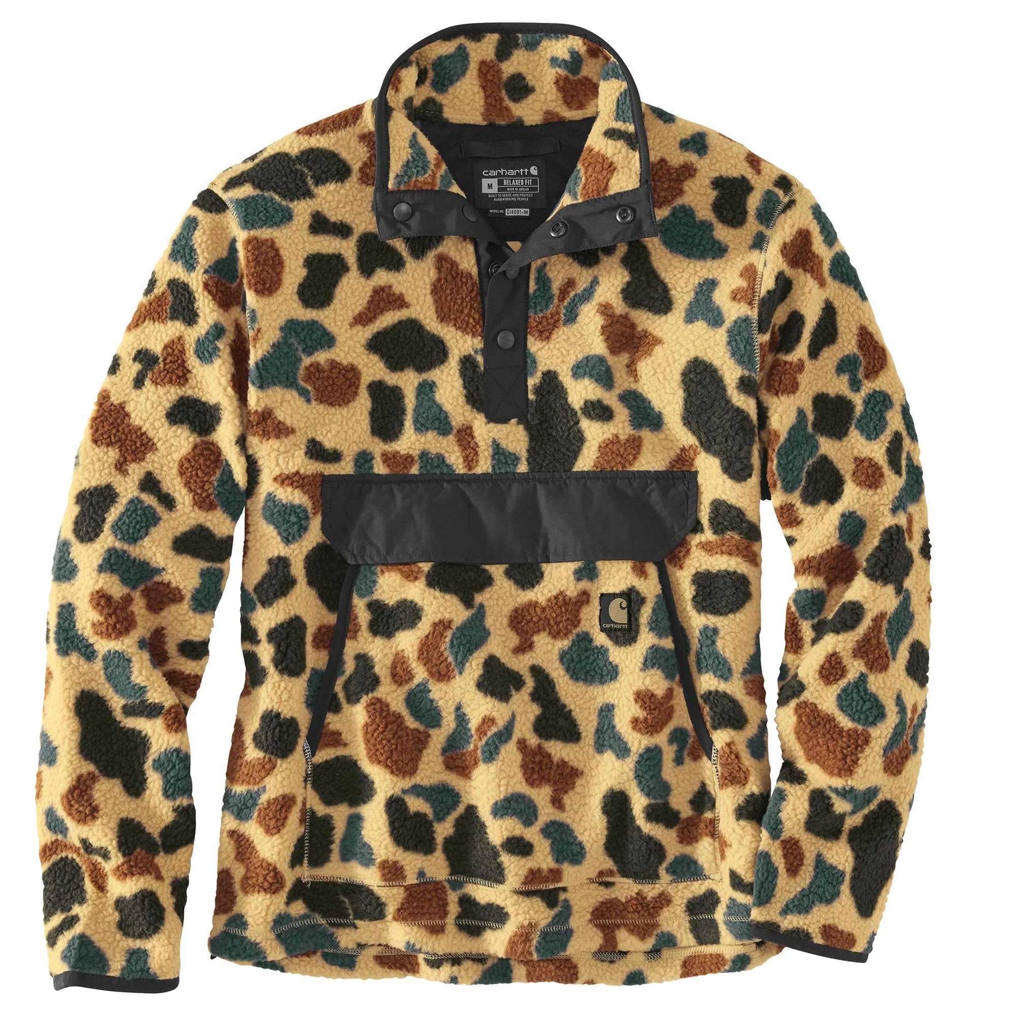 Carhartt Men's Relaxed Fit Snap Front Fleece Pullover - Image 2