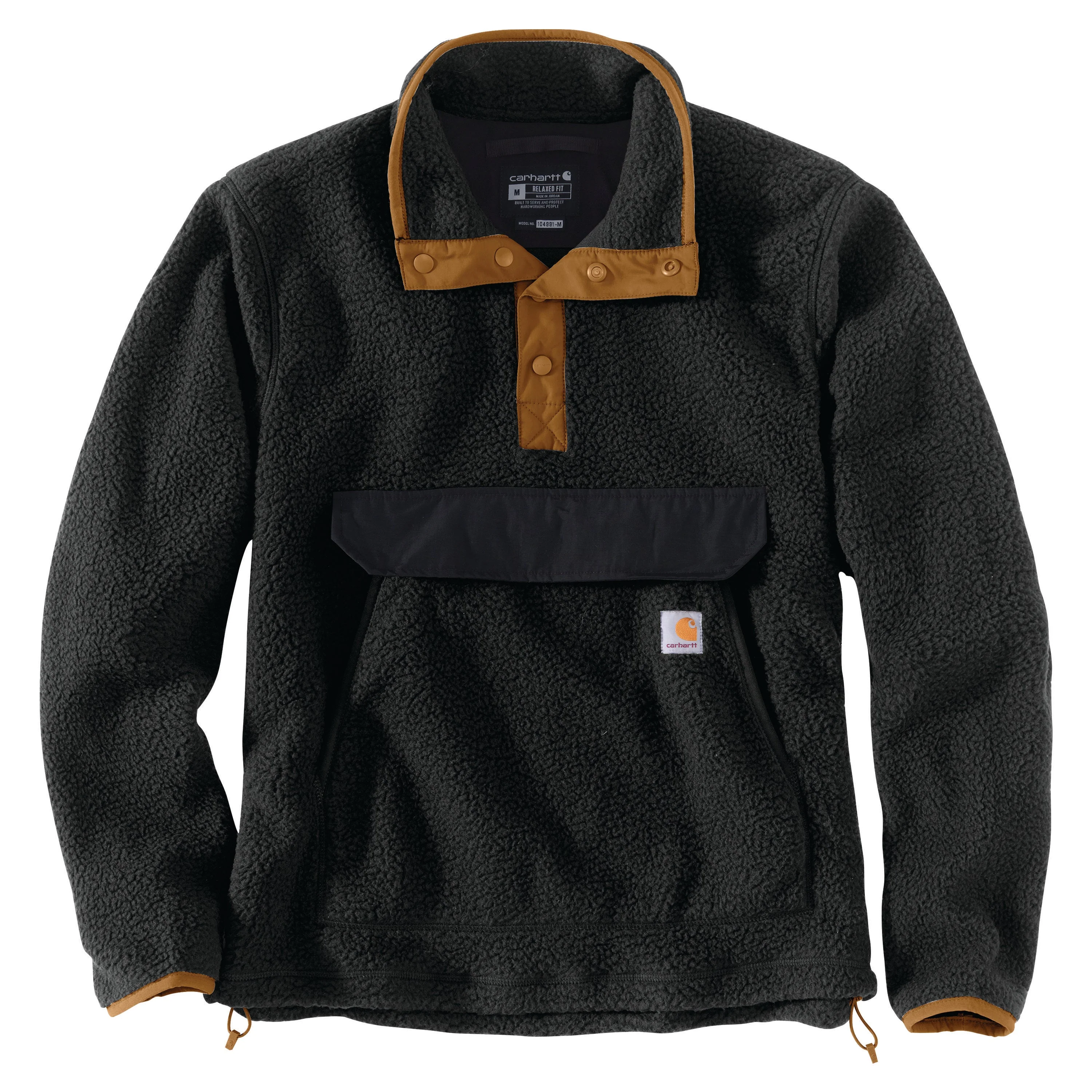 Carhartt Men's Relaxed Fit Snap Front Fleece Pullover - Image 6