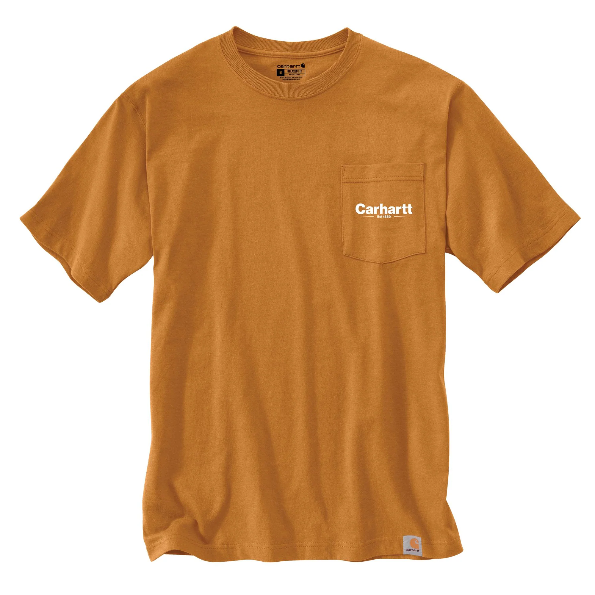 Carhartt Men's Relaxed Fit Heavyweight Short Sleeve Pocket Line Graphic T-Shirt - Image 3