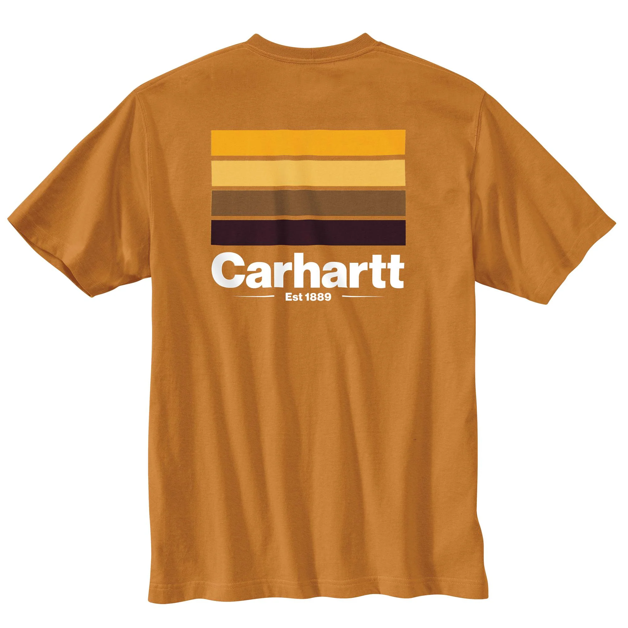 Carhartt Men's Relaxed Fit Heavyweight Short Sleeve Pocket Line Graphic T-Shirt - Image 4