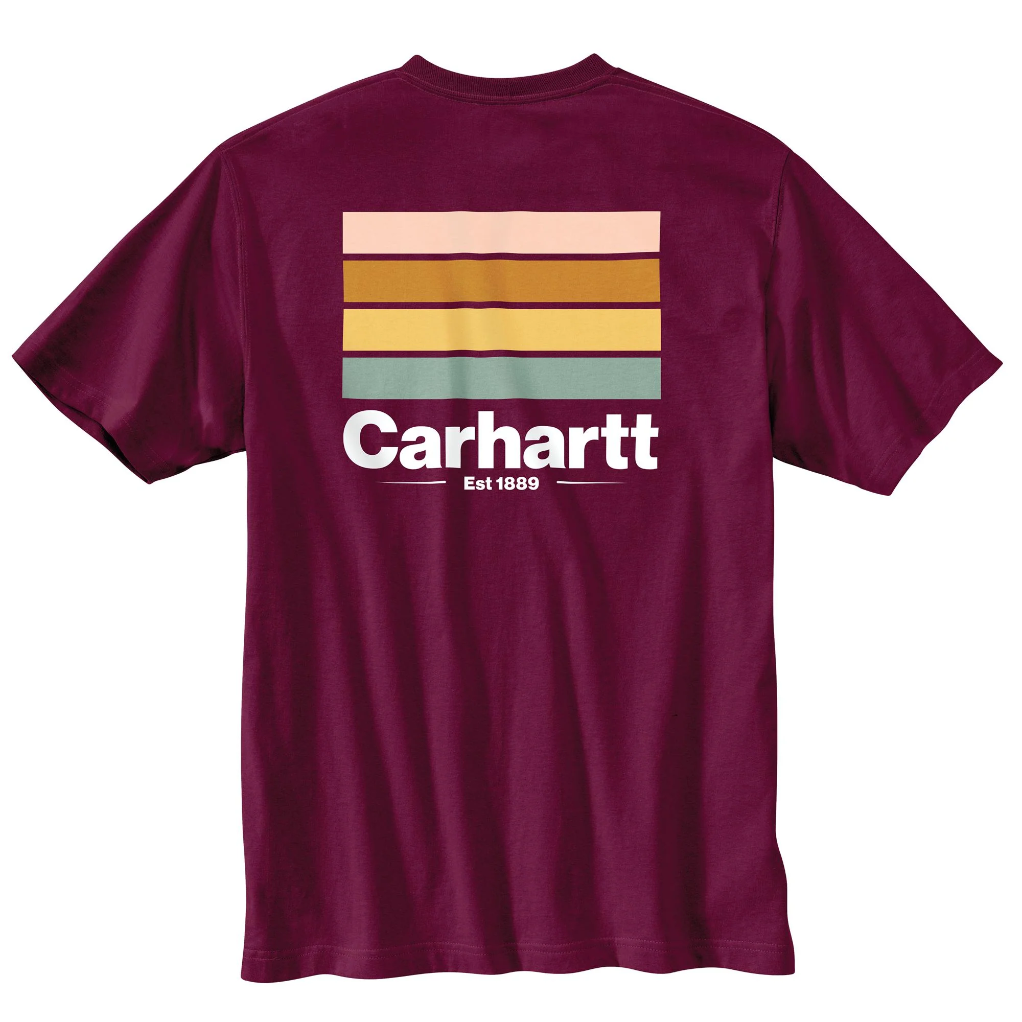 Carhartt Men's Relaxed Fit Heavyweight Short Sleeve Pocket Line Graphic T-Shirt - Image 6