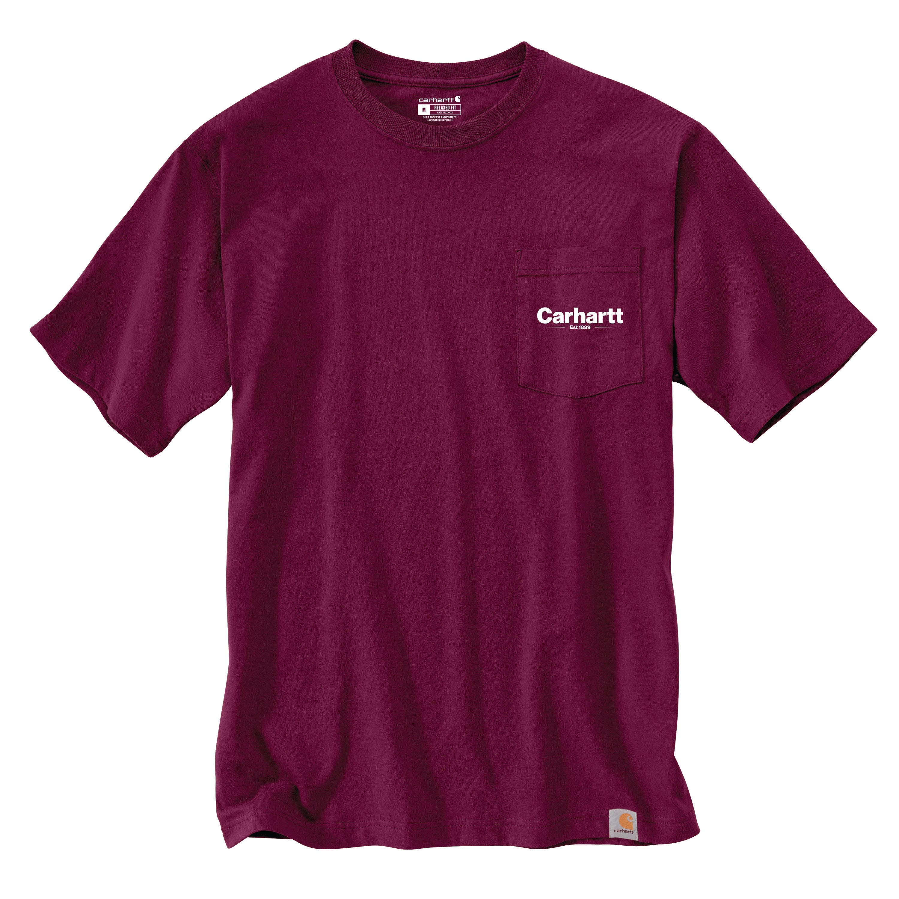 Carhartt Men's Relaxed Fit Heavyweight Short Sleeve Pocket Line Graphic T-Shirt - Image 7